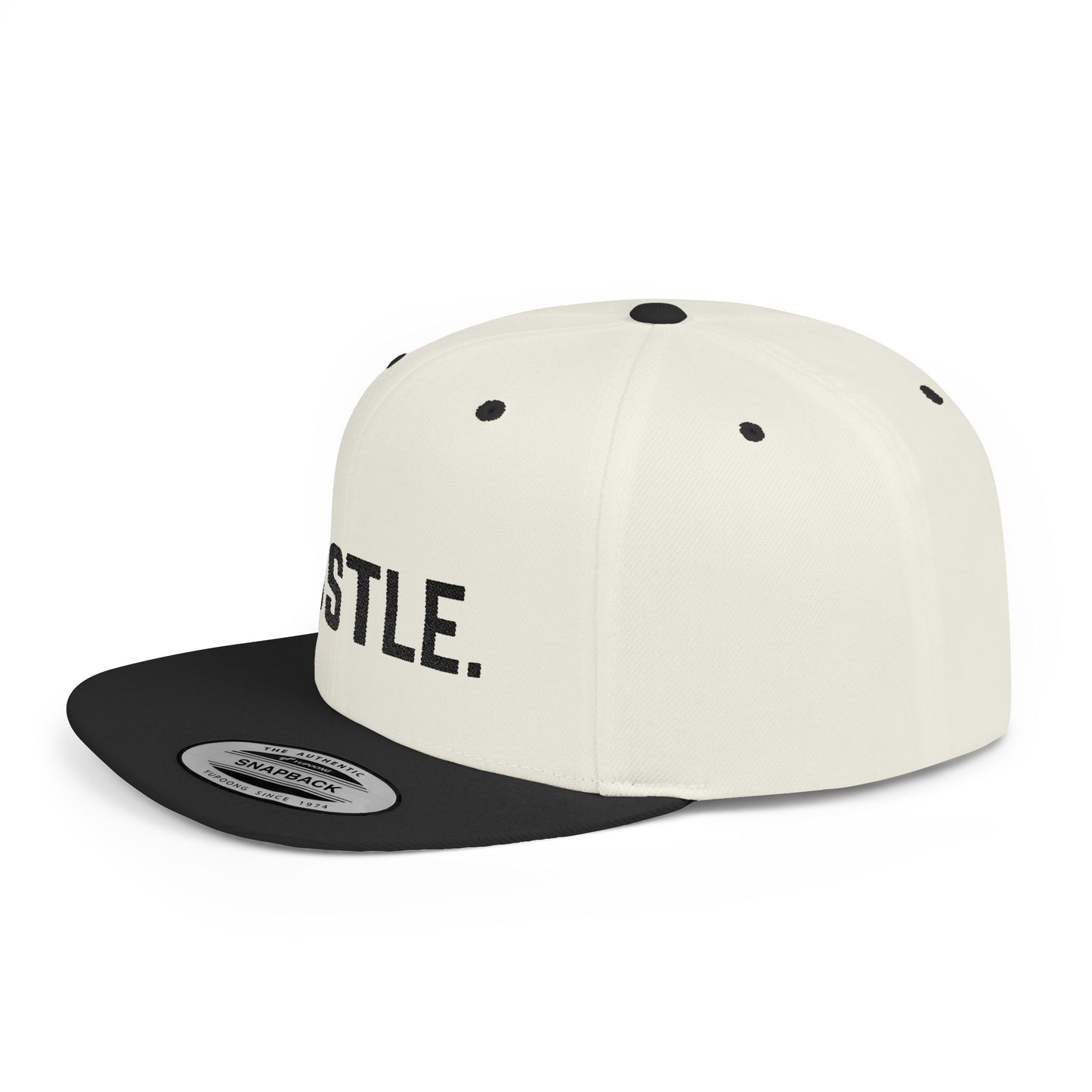 Hustle Flat Bill Snapback Hat