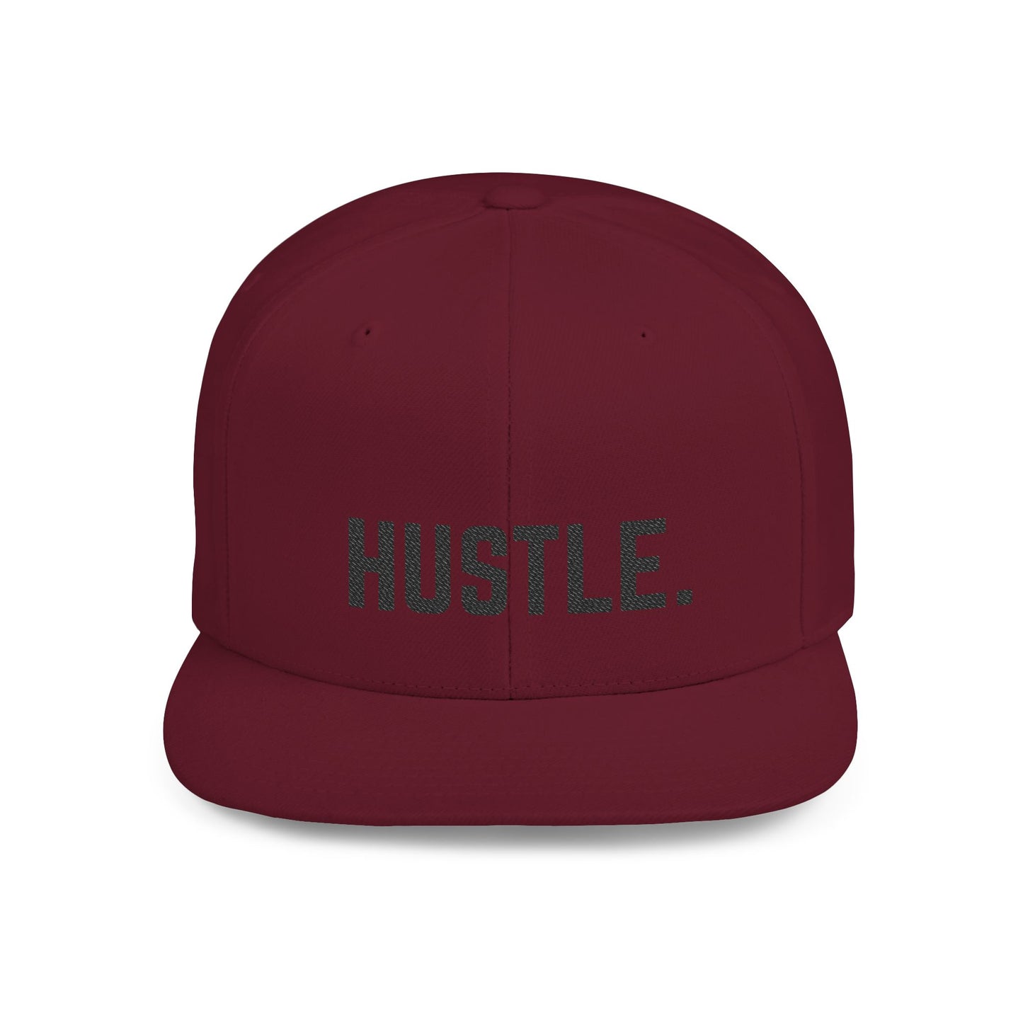 Hustle Flat Bill Snapback Hat