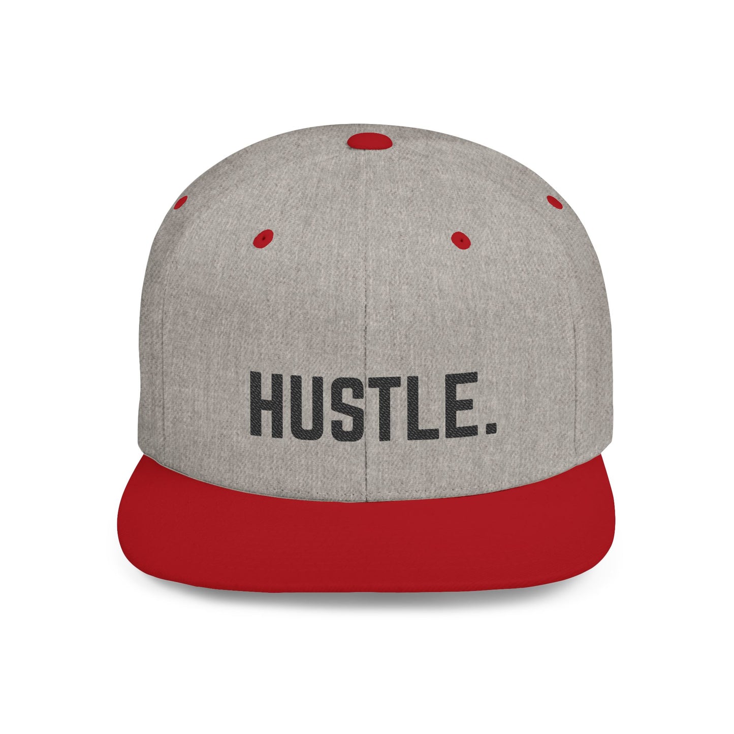 Hustle Flat Bill Snapback Hat
