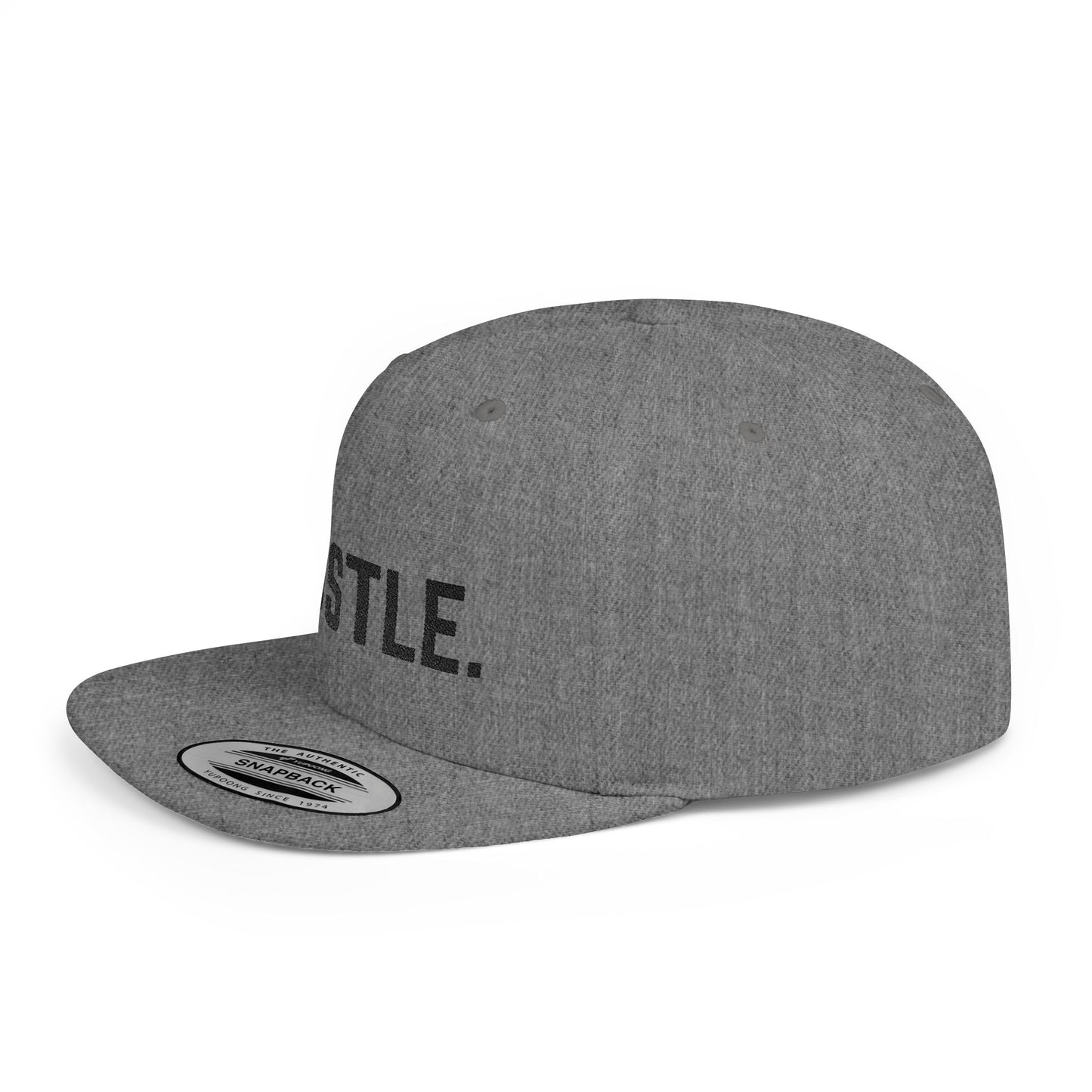 Hustle Flat Bill Snapback Hat