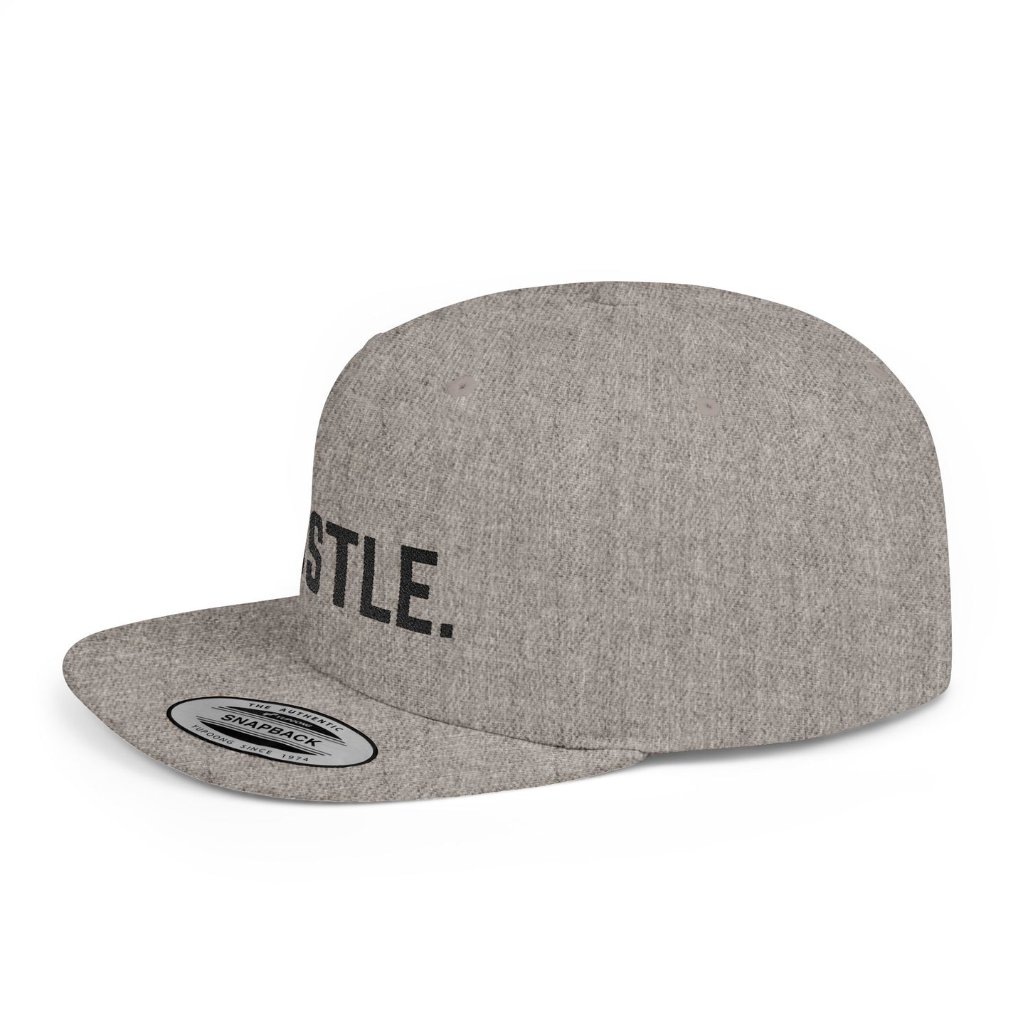 Hustle Flat Bill Snapback Hat