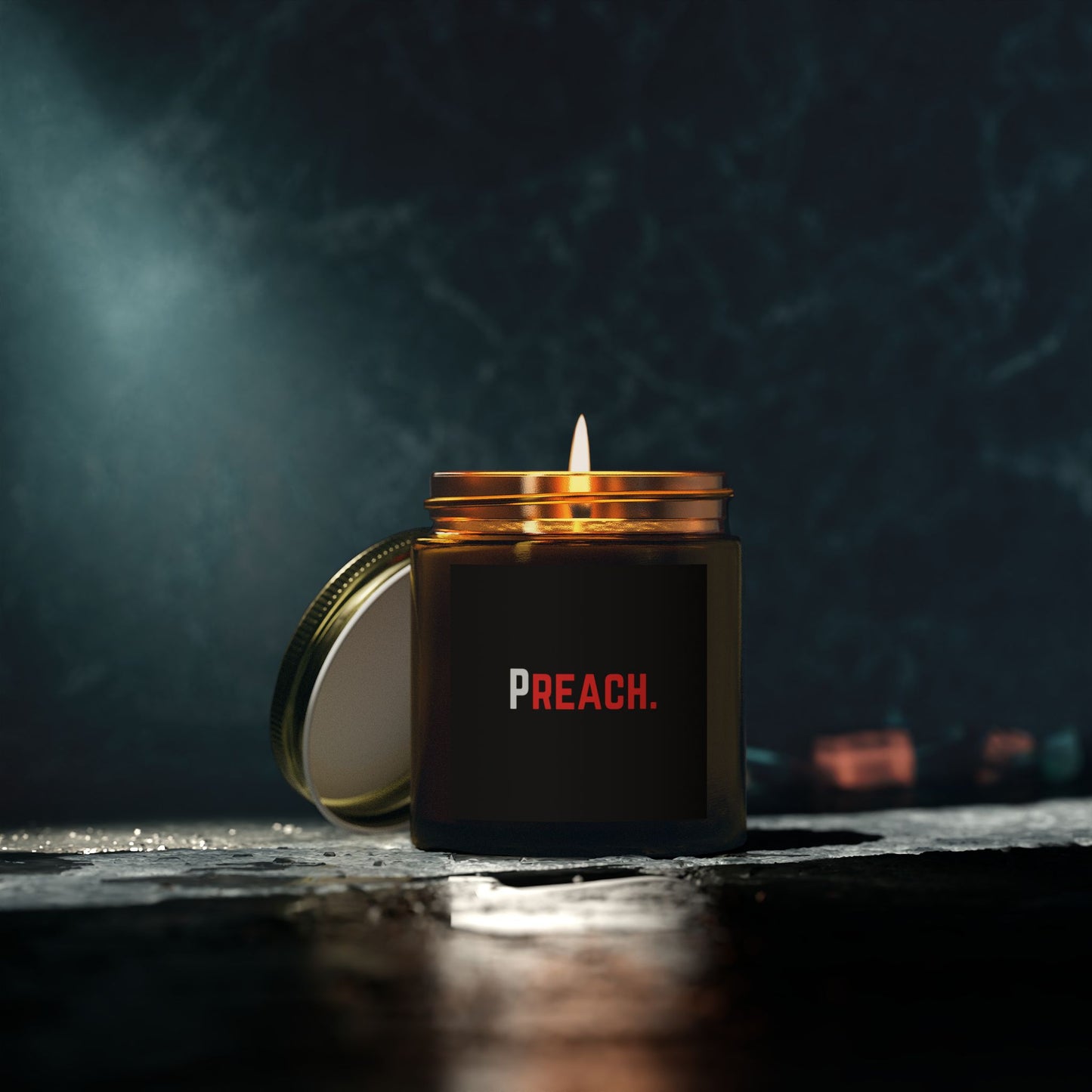 PREACH. Scented Candles, Coconut Apricot Wax (4oz, 9oz)