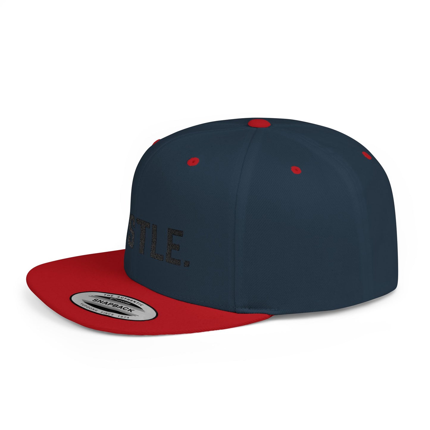 Hustle Flat Bill Snapback Hat