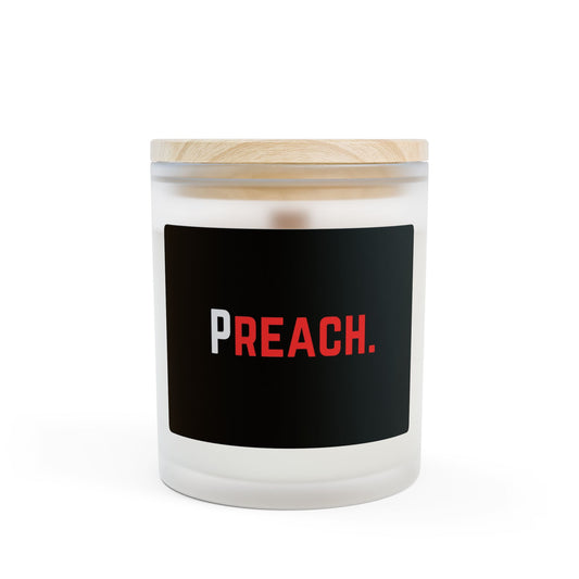 PREACH. Frosted Glass Candle