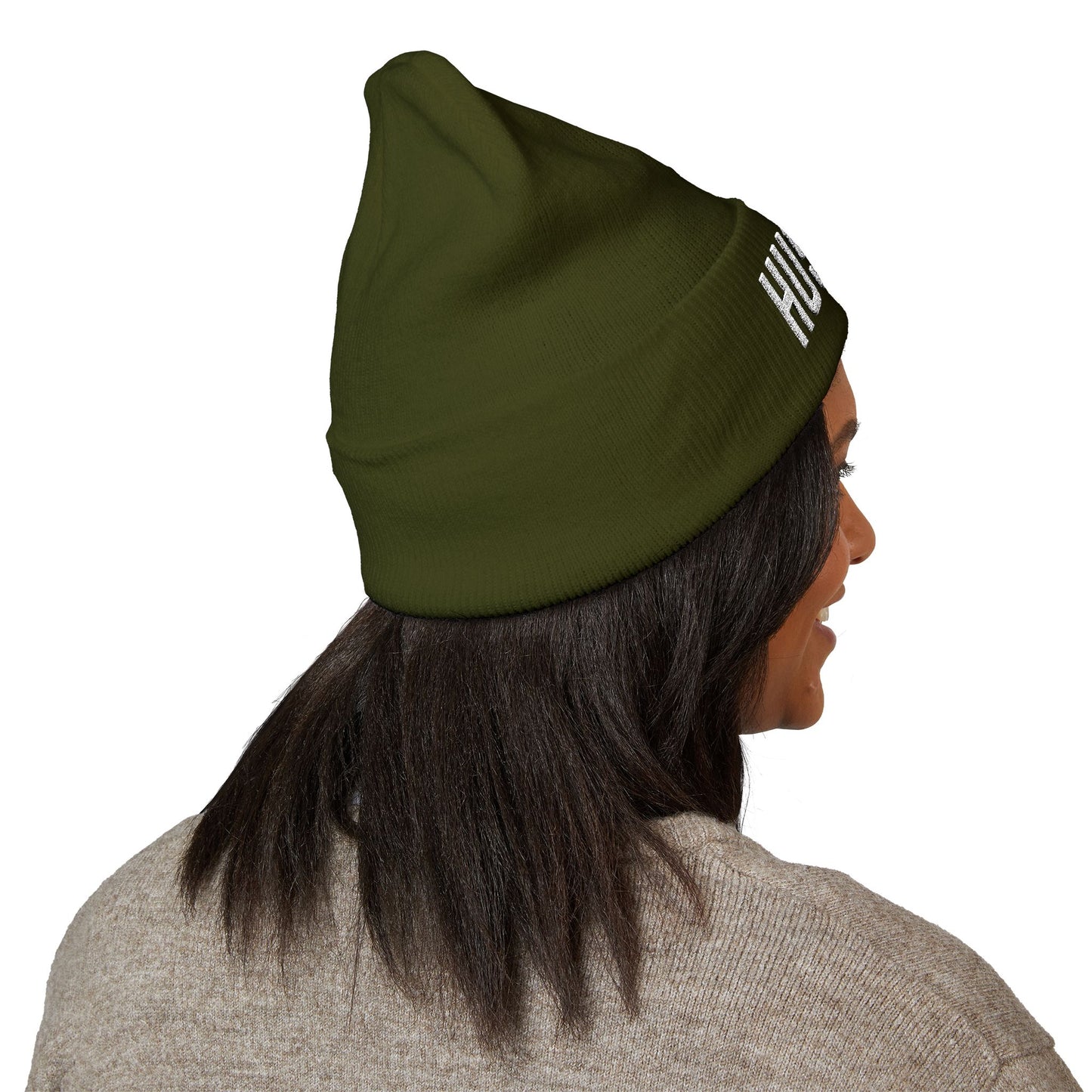 HUSTLE.  Embroidered Beanie