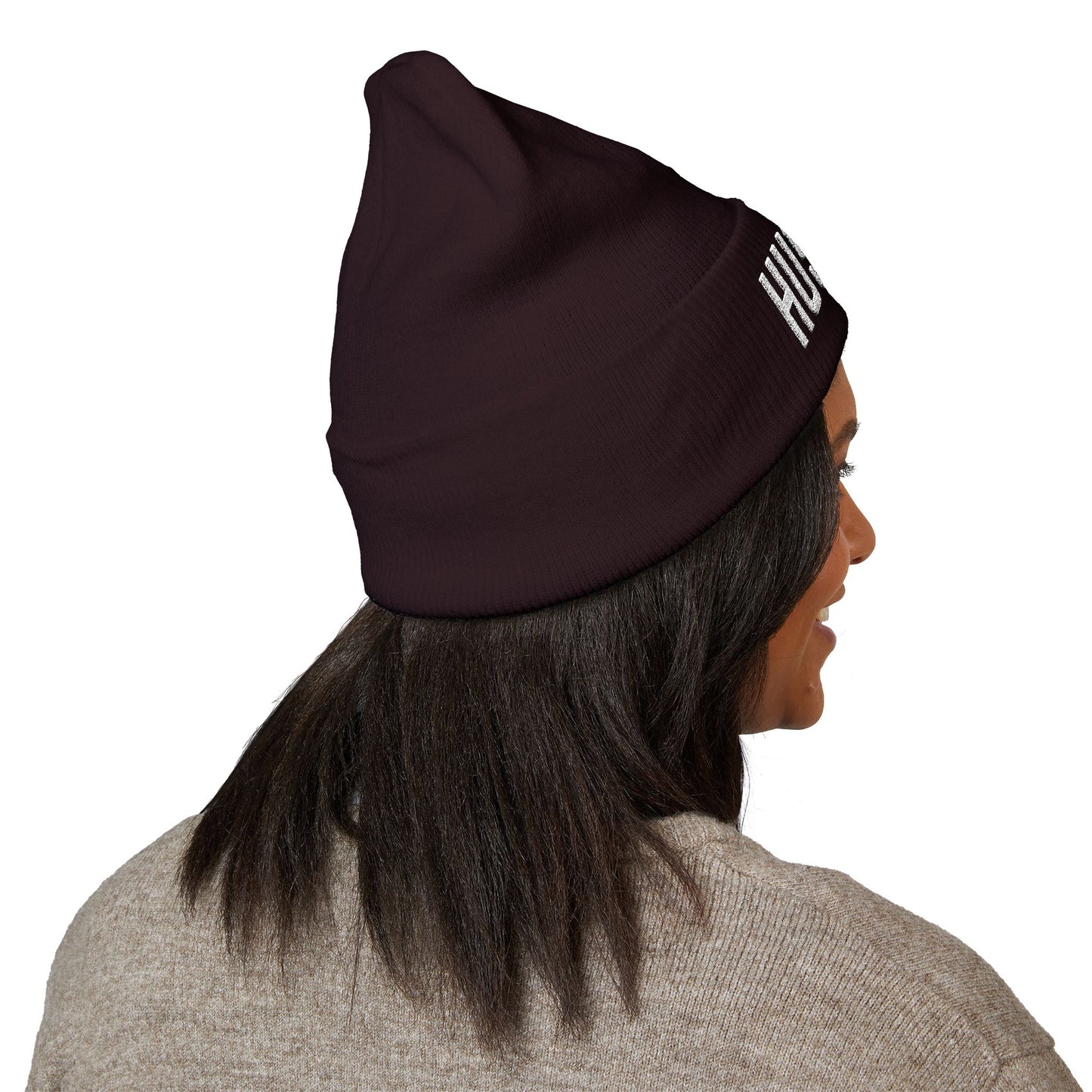 HUSTLE.  Embroidered Beanie