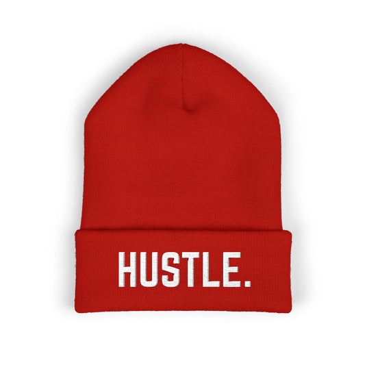 HUSTLE.  Embroidered Beanie