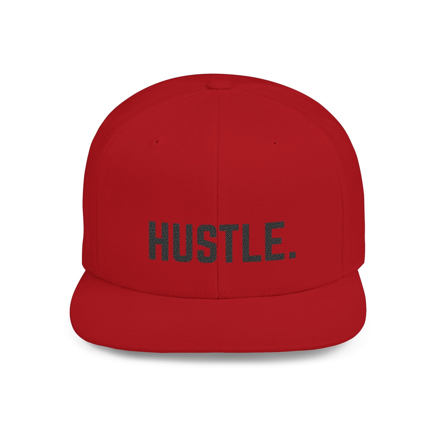 Hustle Flat Bill Snapback Hat