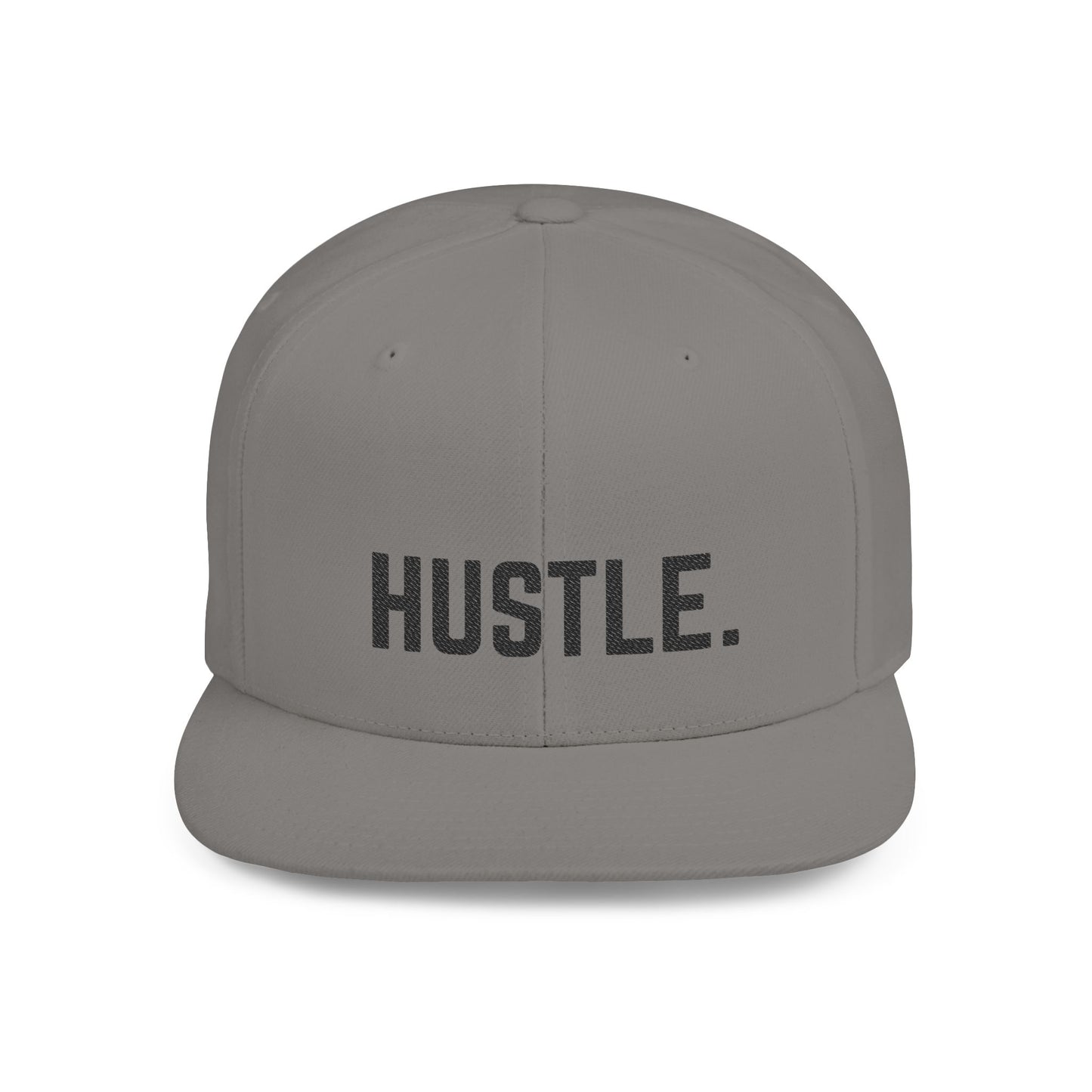 Hustle Flat Bill Snapback Hat