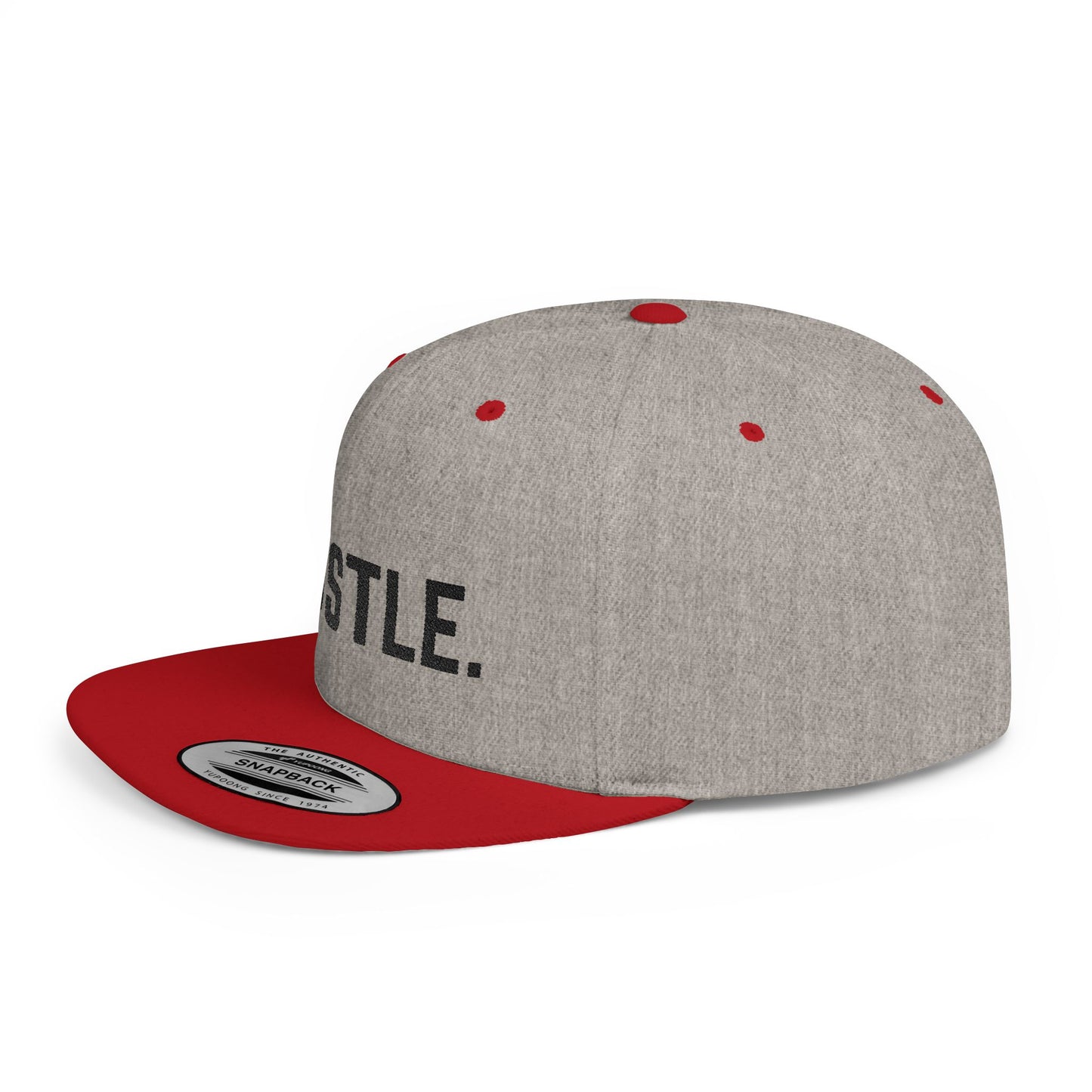 Hustle Flat Bill Snapback Hat