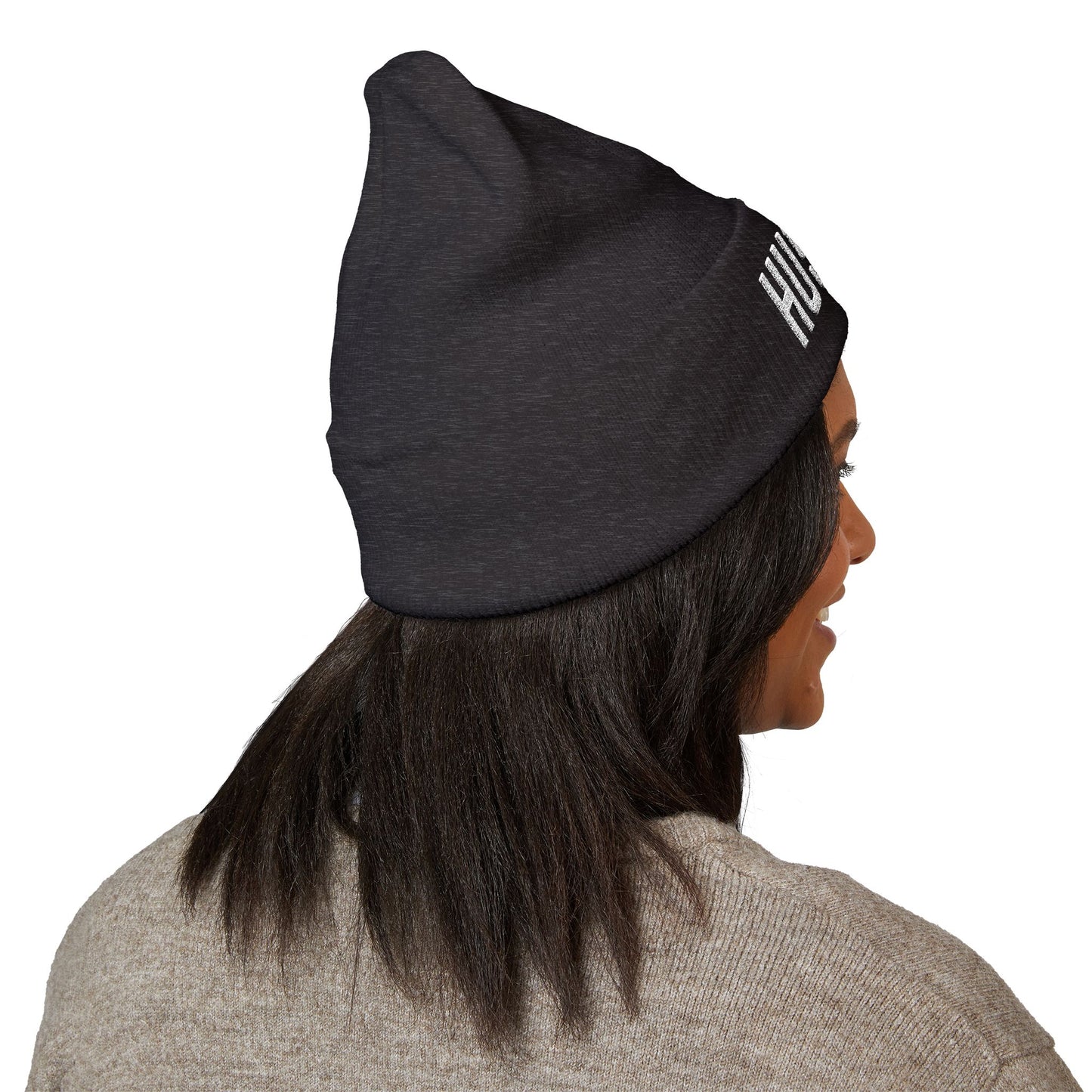 HUSTLE.  Embroidered Beanie