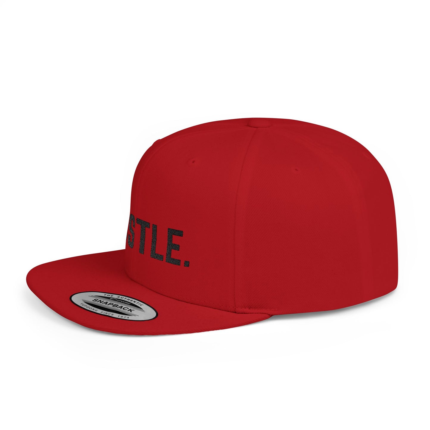 Hustle Flat Bill Snapback Hat
