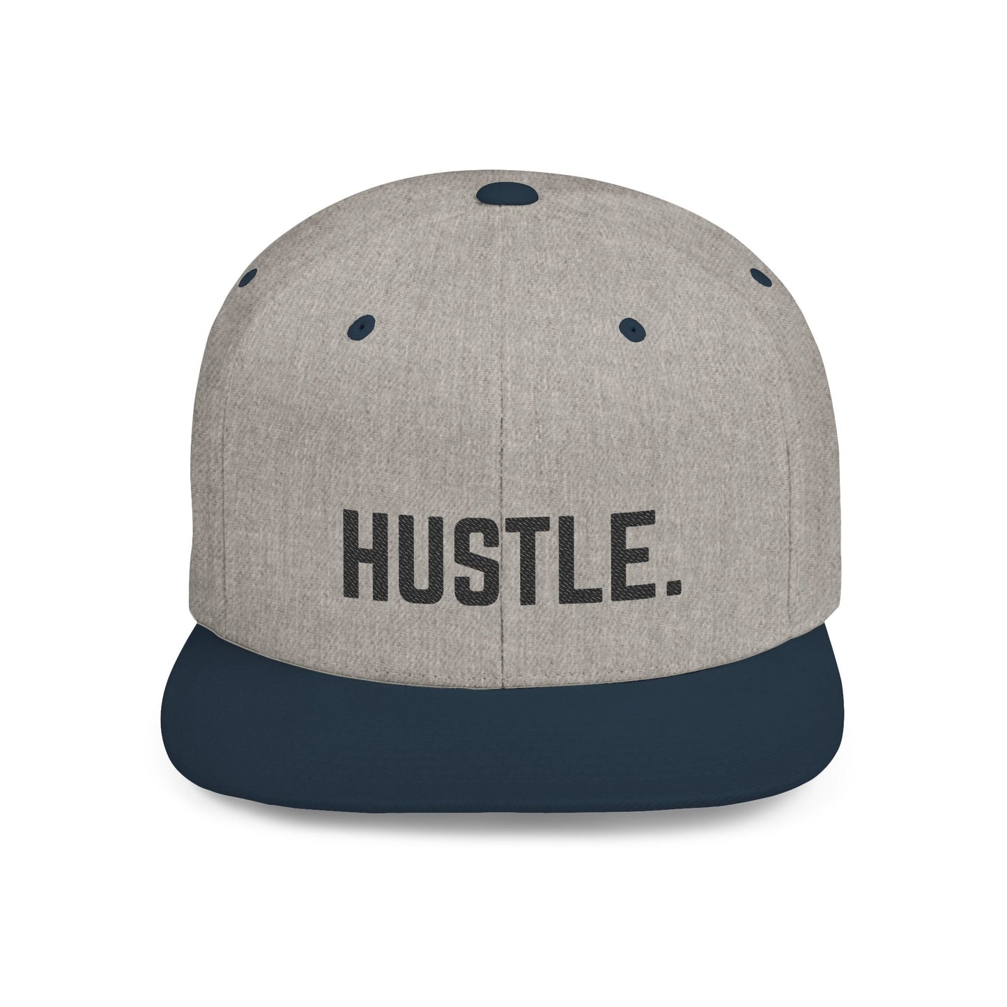 Hustle Flat Bill Snapback Hat