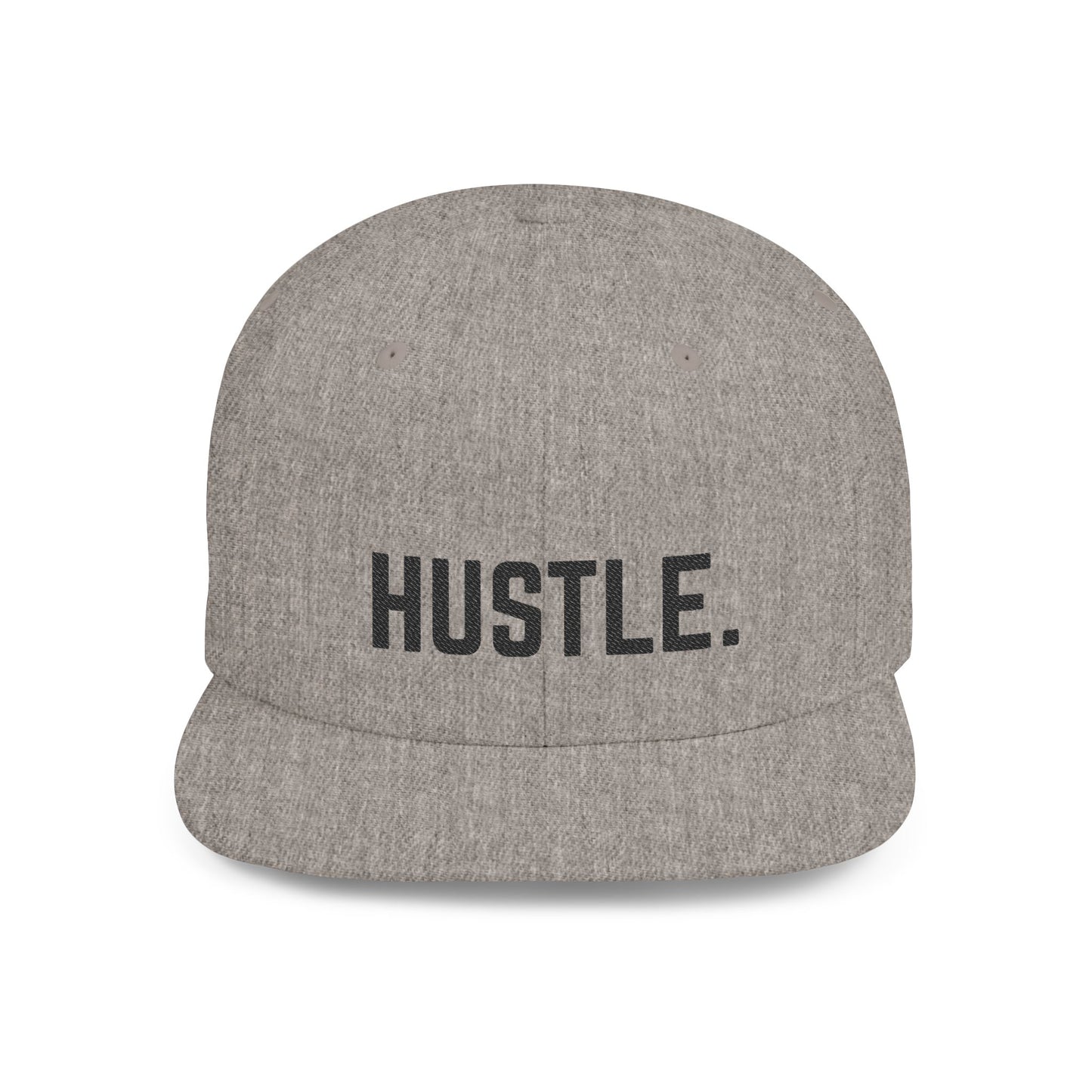 Hustle Flat Bill Snapback Hat