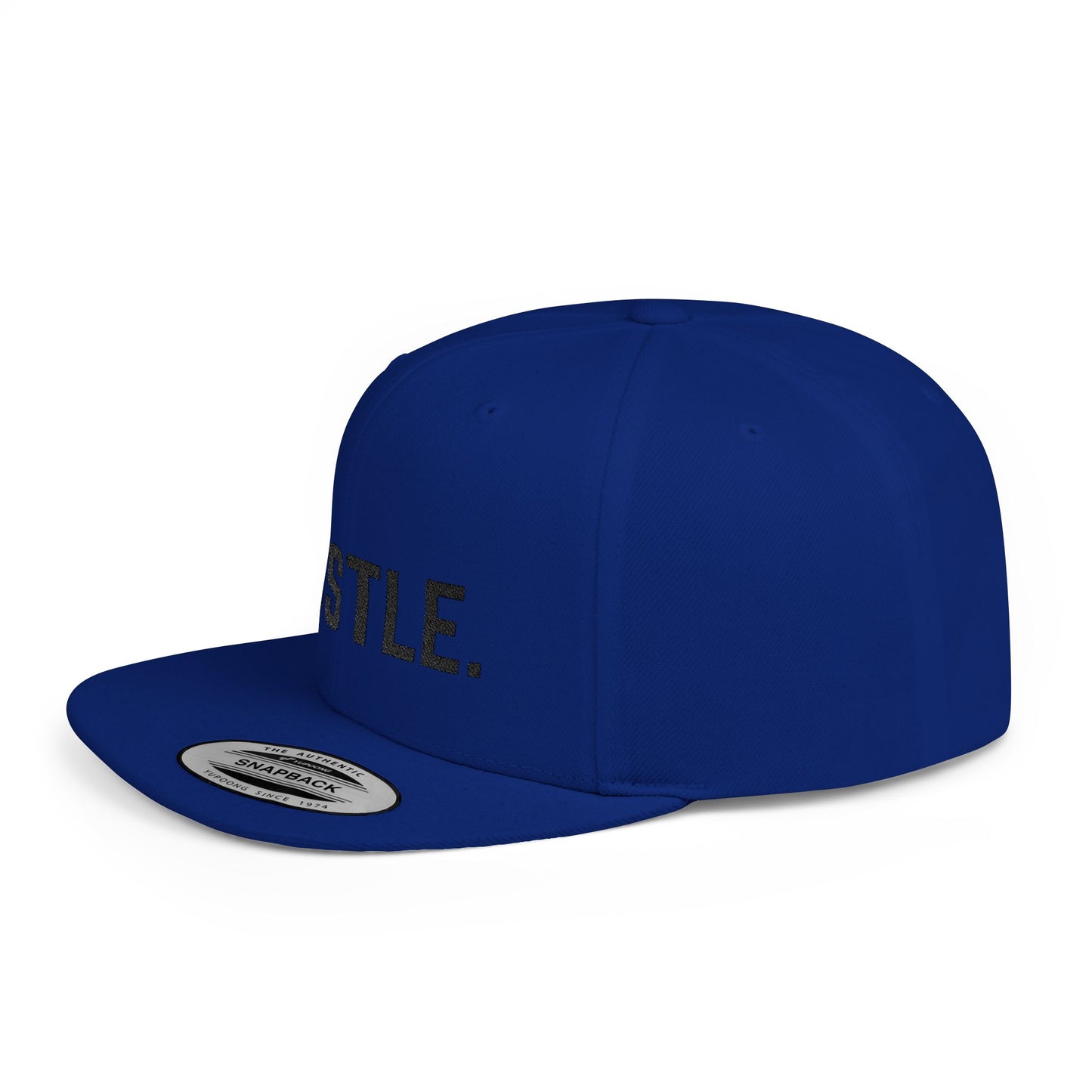 Hustle Flat Bill Snapback Hat