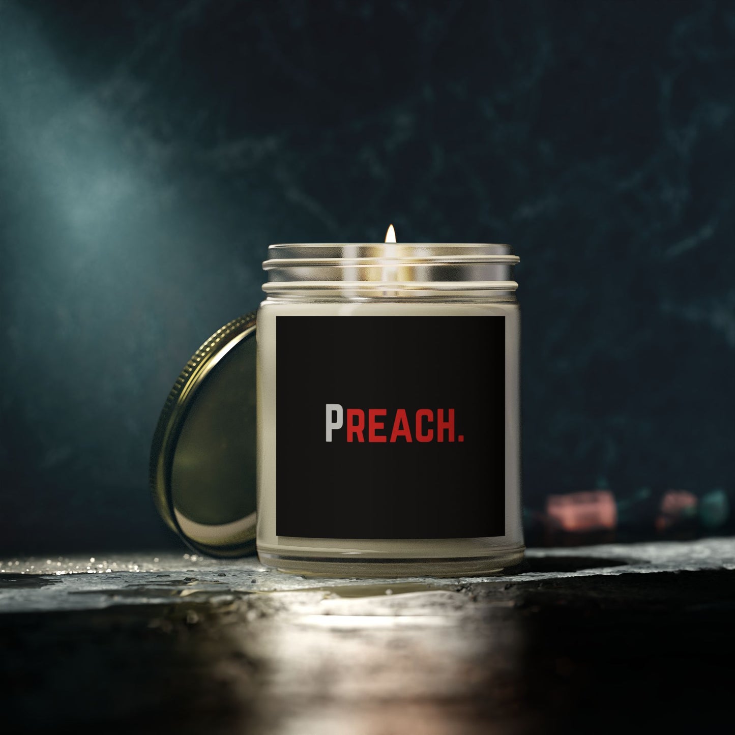 PREACH. Scented Candles, Coconut Apricot Wax (4oz, 9oz)