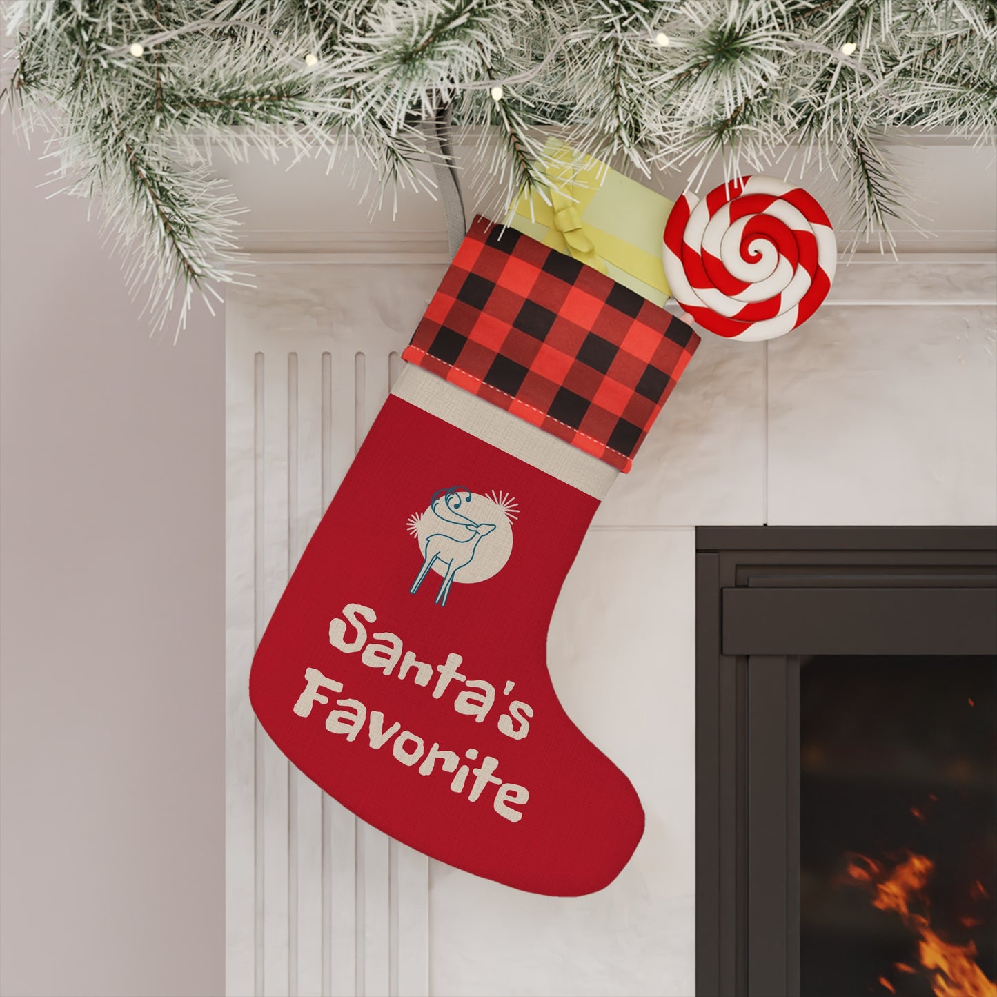Santa's Favorite Cozy Christmas Stocking