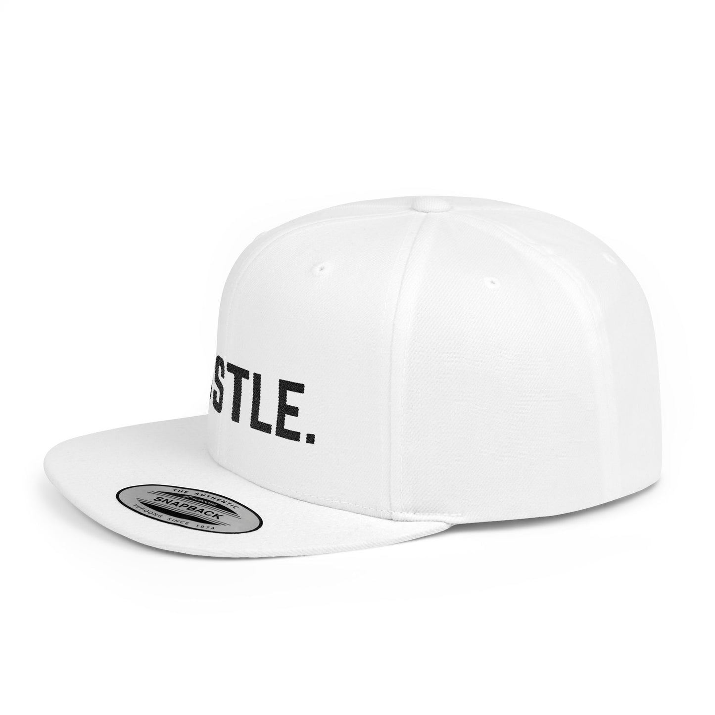 Hustle Flat Bill Snapback Hat