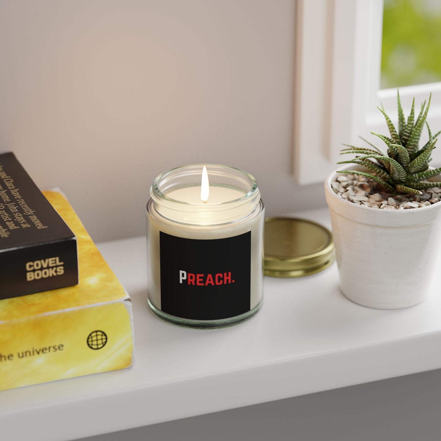 PREACH. Scented Candles, Coconut Apricot Wax (4oz, 9oz)