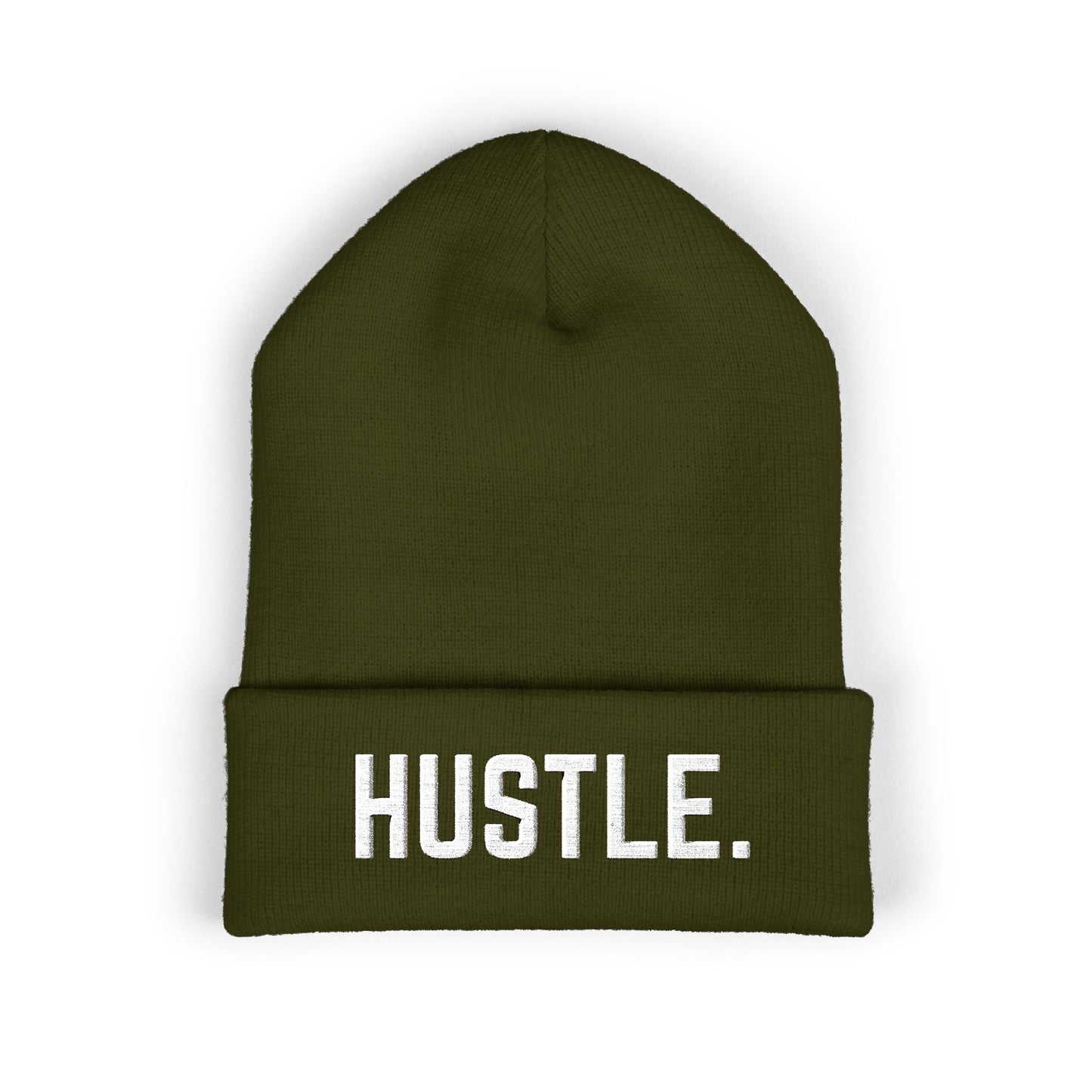 HUSTLE.  Embroidered Beanie