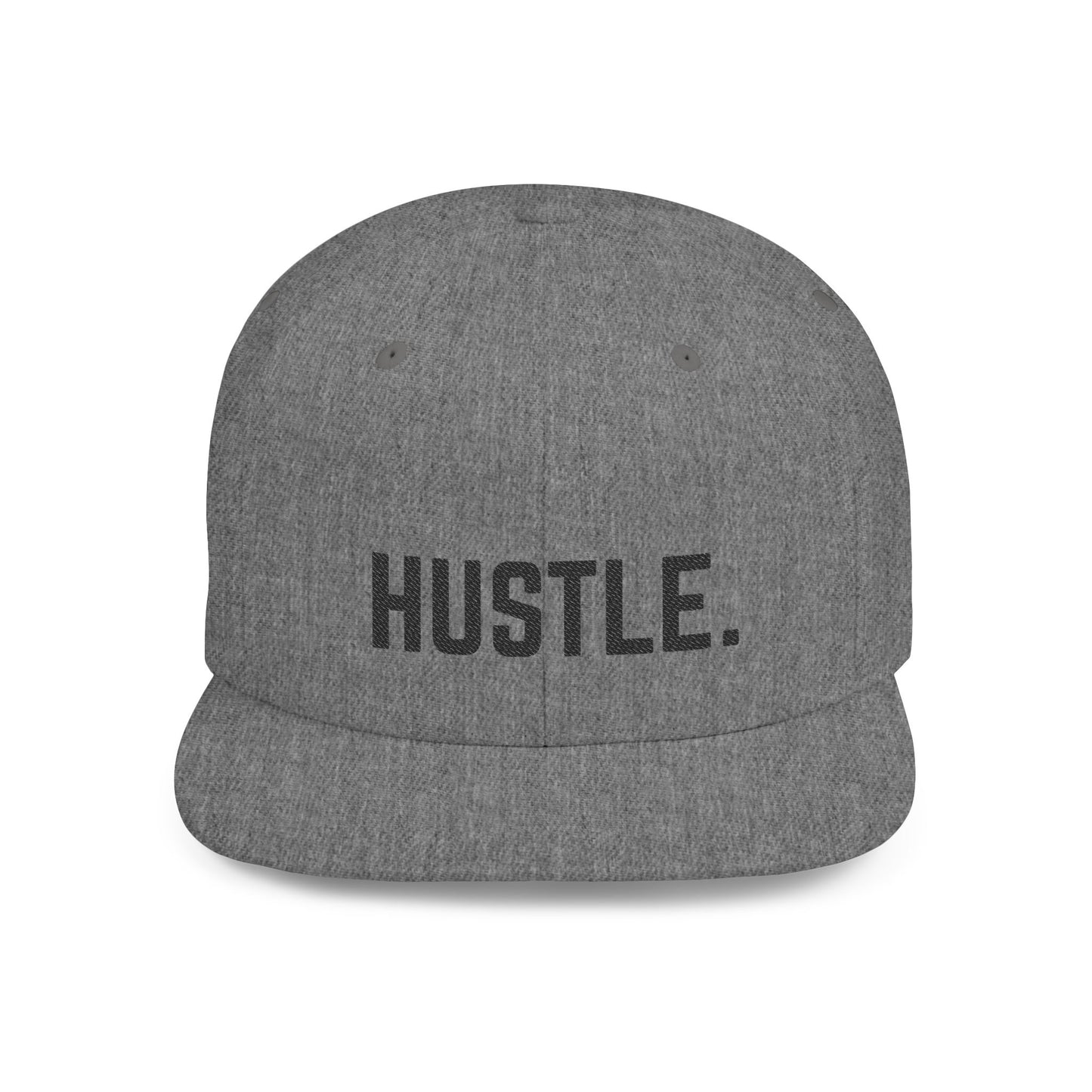 Hustle Flat Bill Snapback Hat