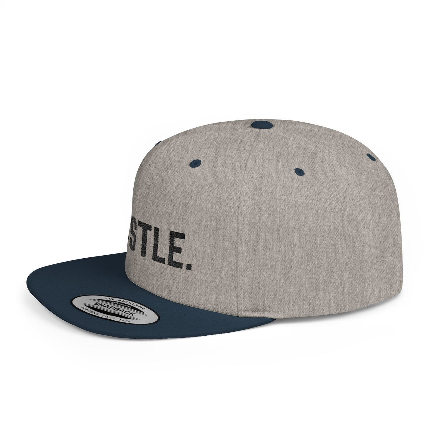 Hustle Flat Bill Snapback Hat