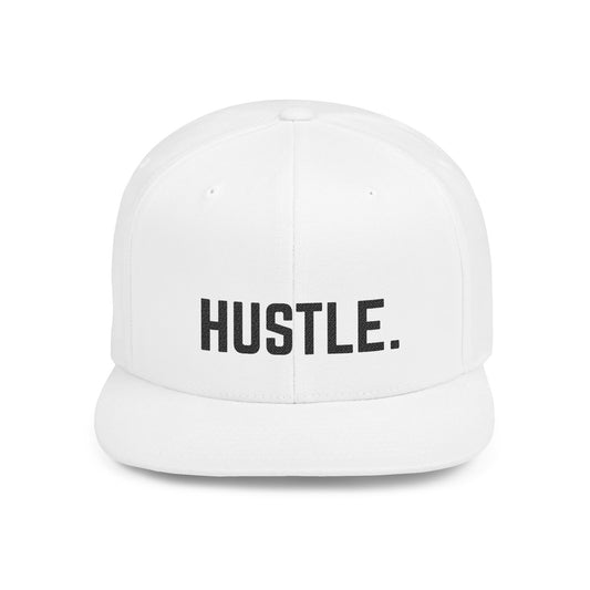 Hustle Flat Bill Snapback Hat