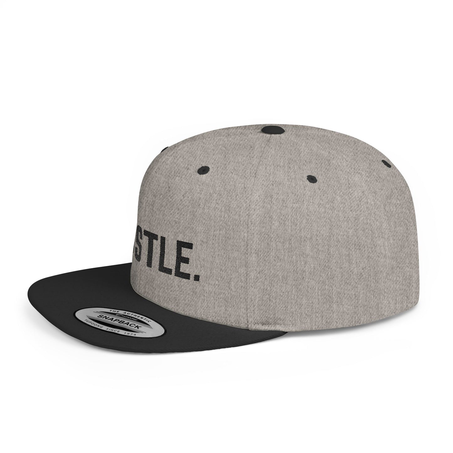 Hustle Flat Bill Snapback Hat