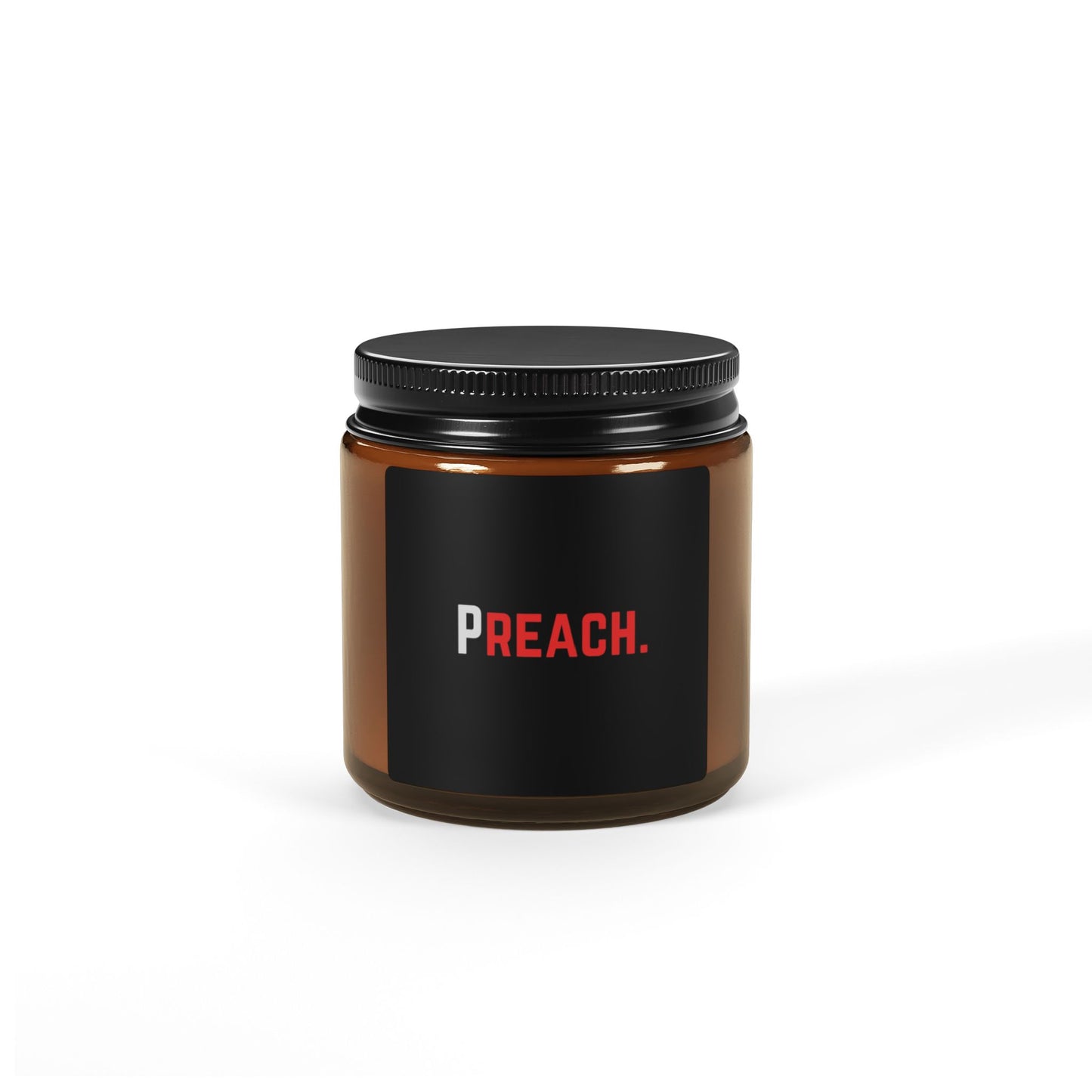 PREACH. Scented Soy Candle in Amber Jar