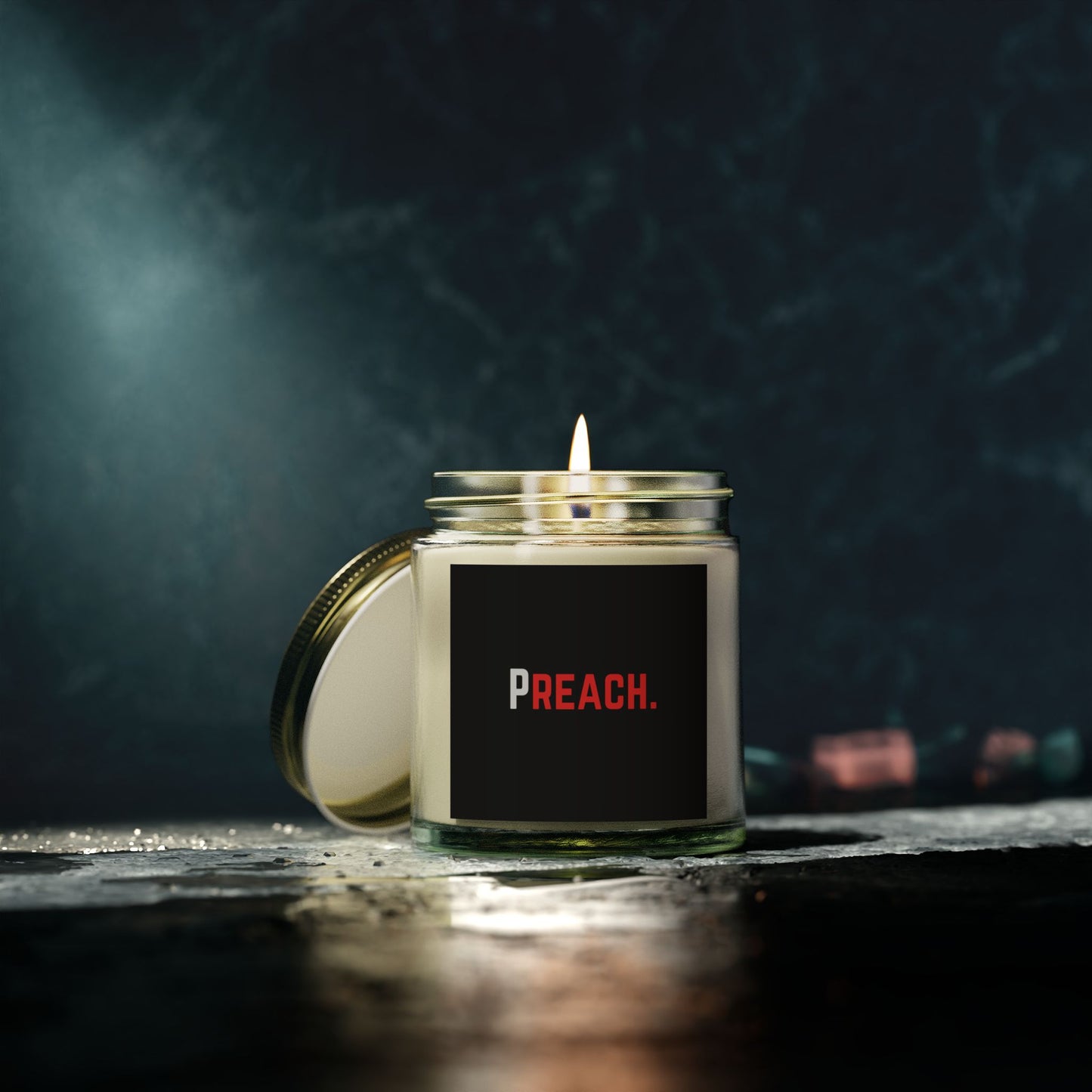 PREACH. Scented Candles, Coconut Apricot Wax (4oz, 9oz)