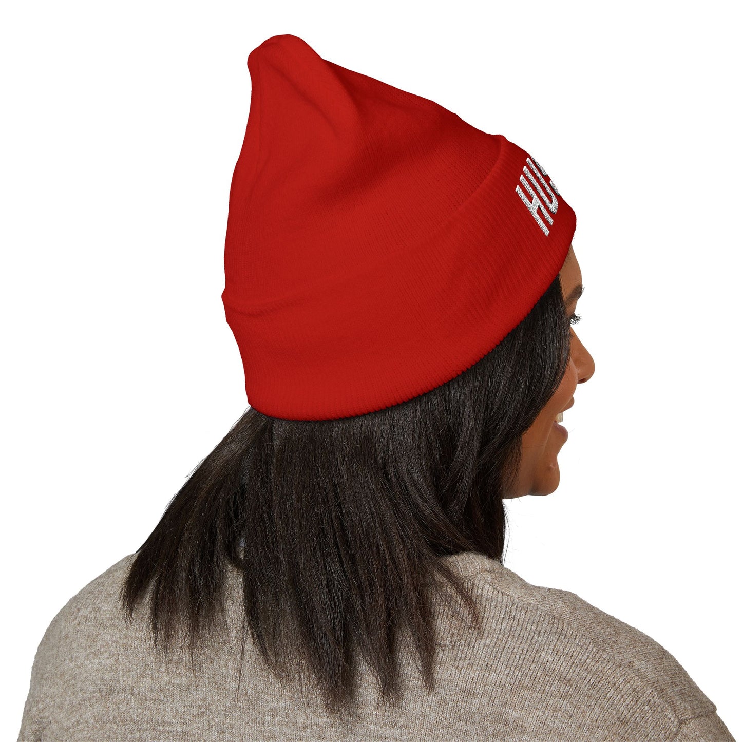 HUSTLE.  Embroidered Beanie