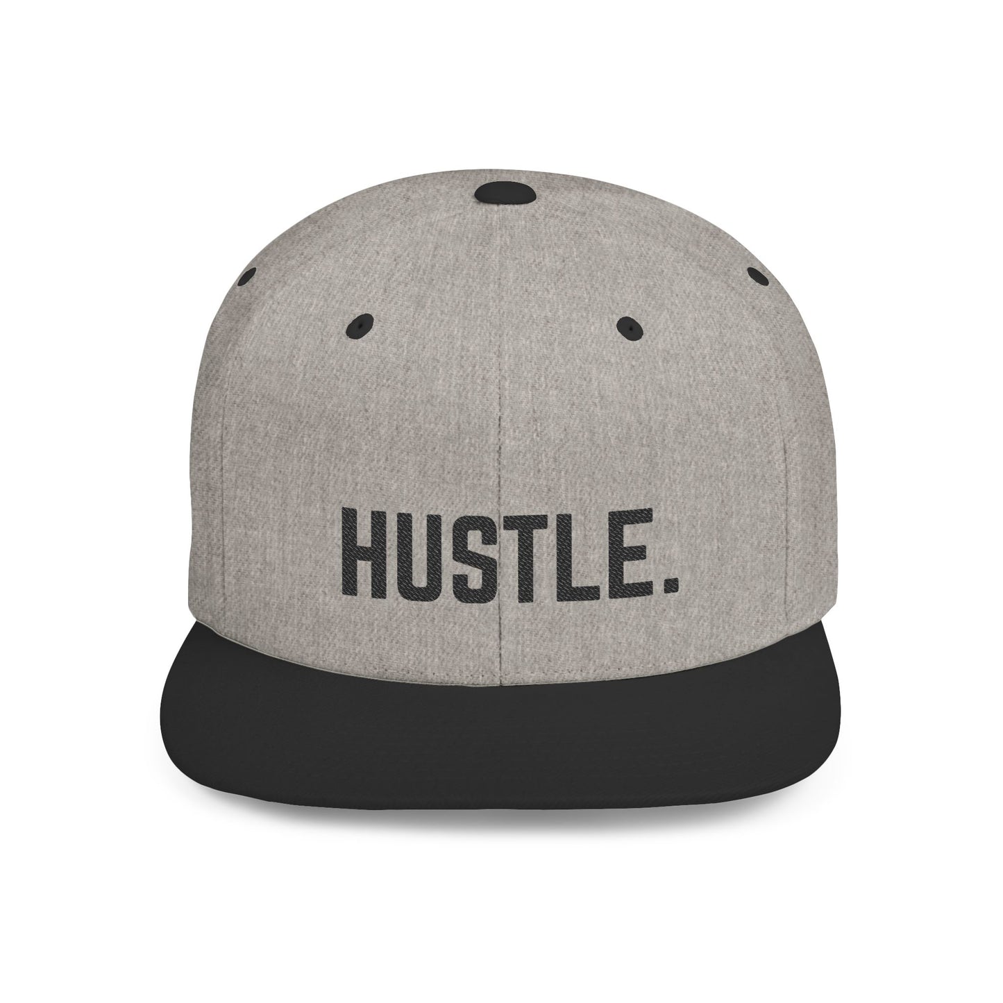 Hustle Flat Bill Snapback Hat