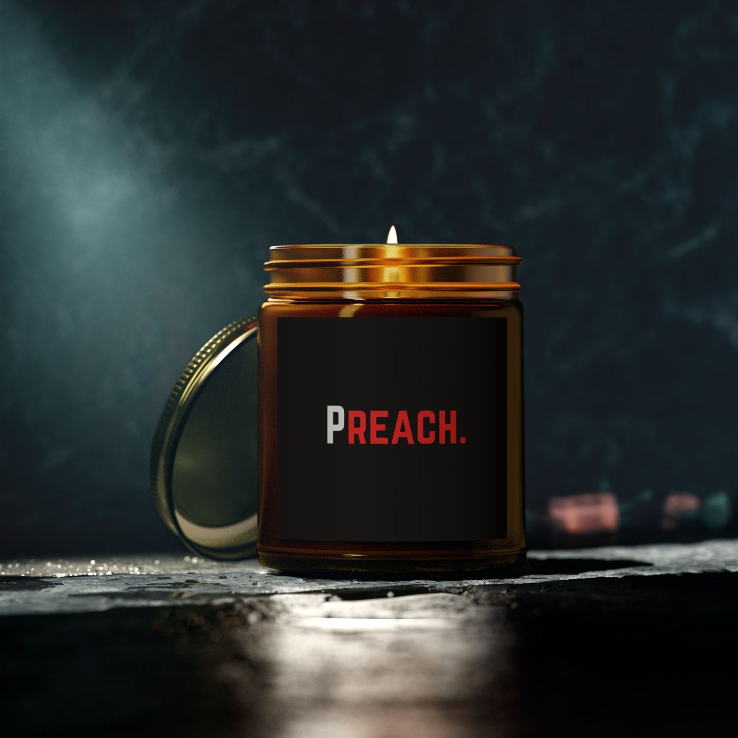 PREACH. Scented Candles, Coconut Apricot Wax (4oz, 9oz)