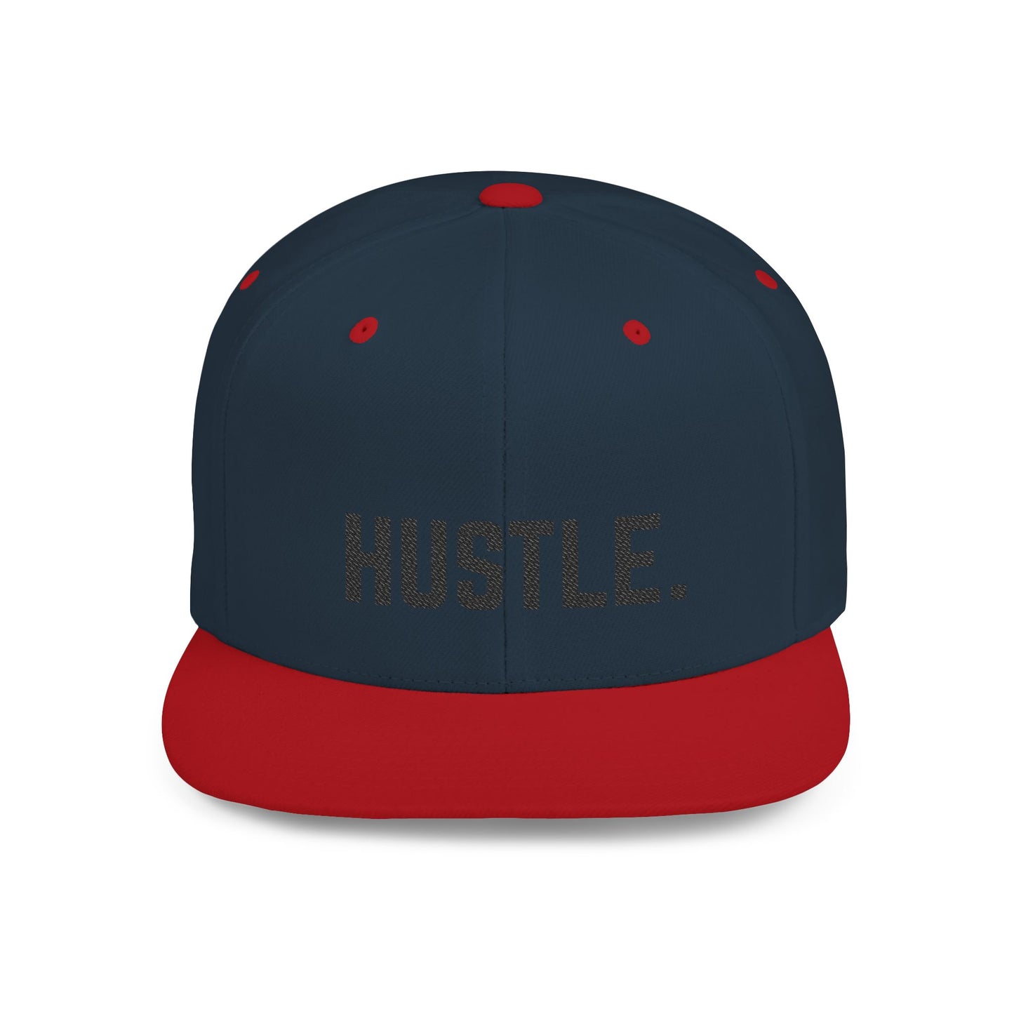 Hustle Flat Bill Snapback Hat