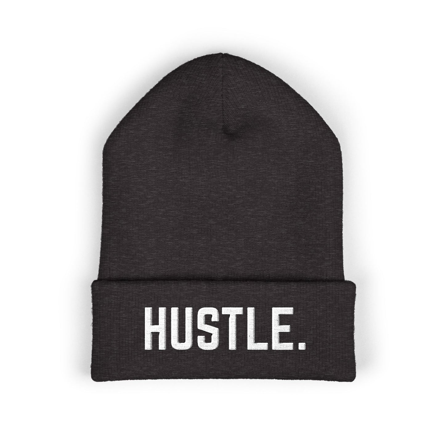 HUSTLE.  Embroidered Beanie