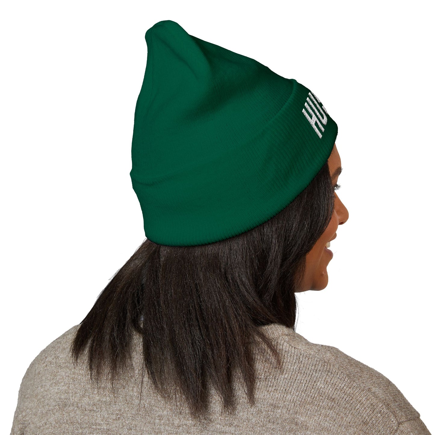HUSTLE.  Embroidered Beanie