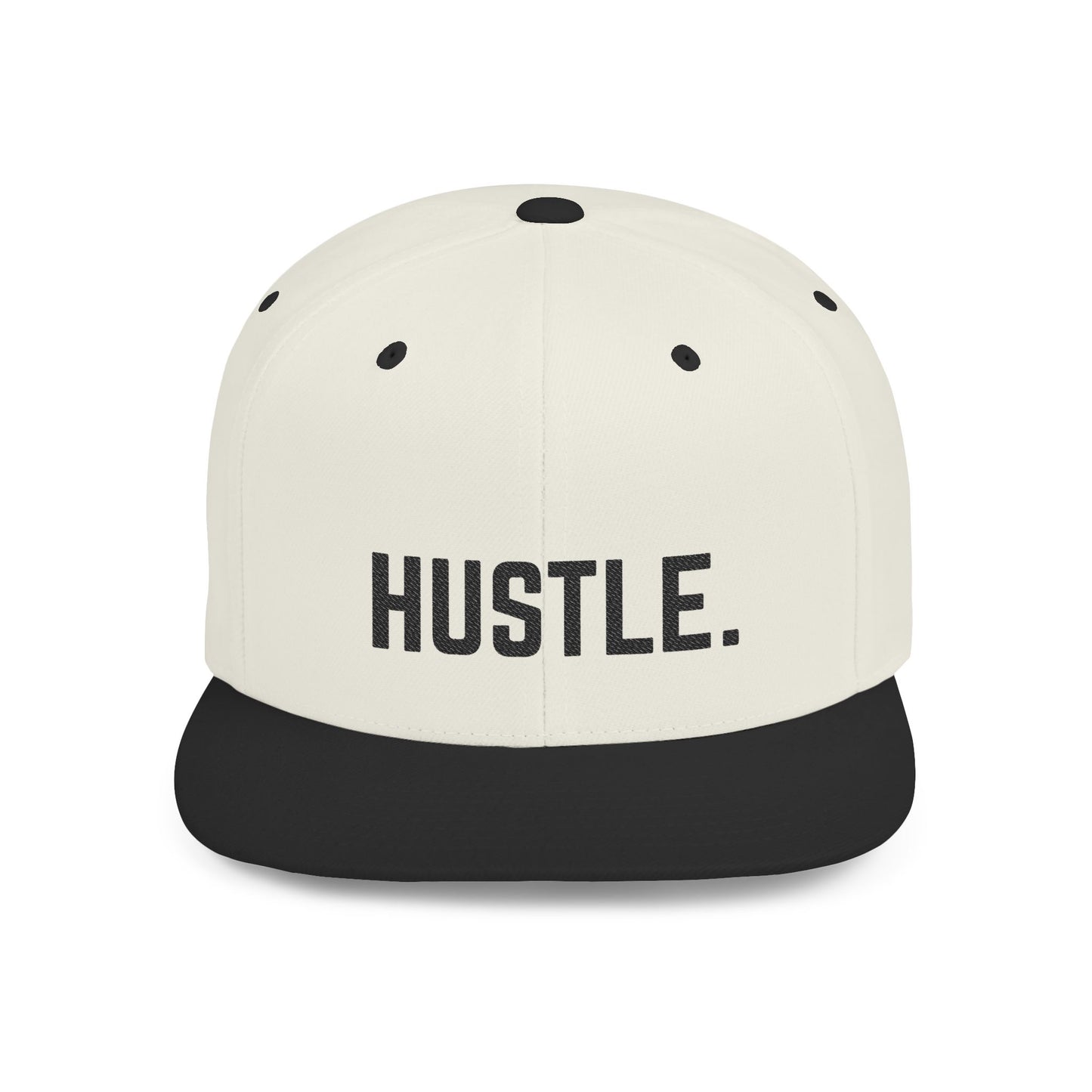Hustle Flat Bill Snapback Hat