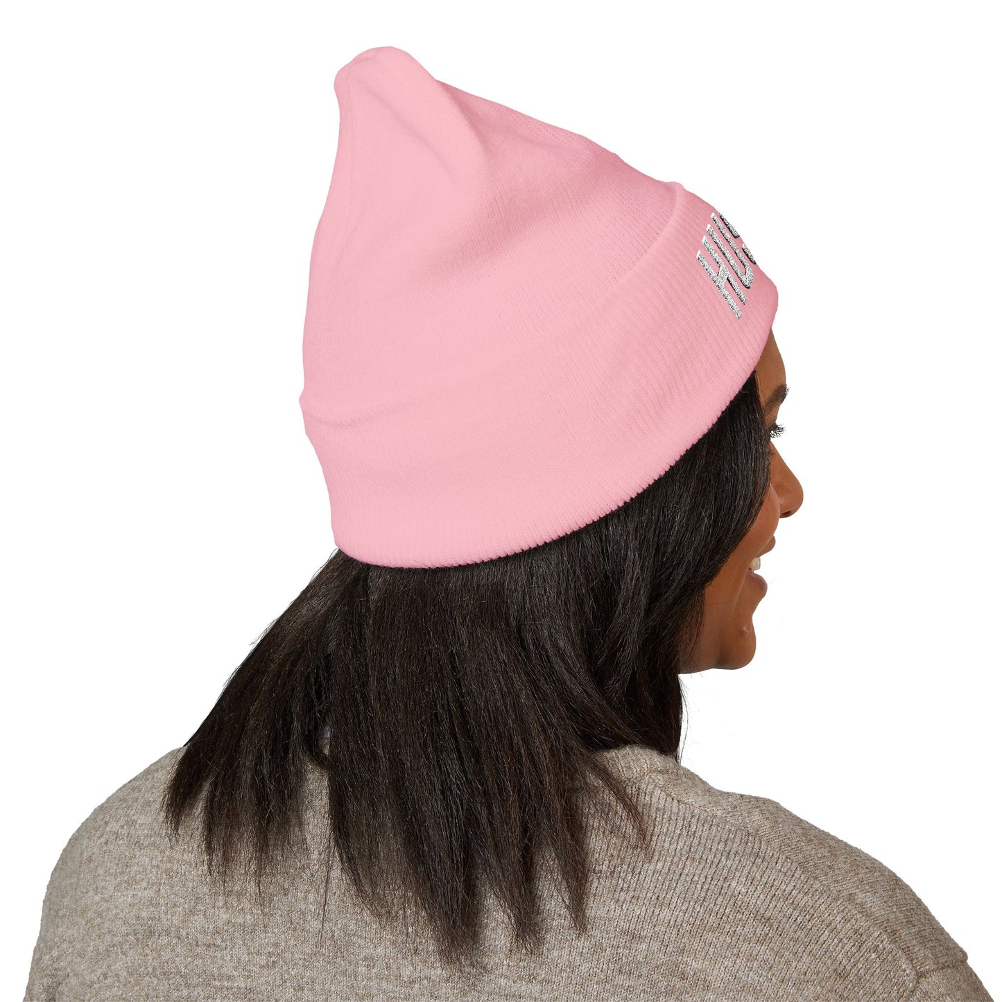 HUSTLE.  Embroidered Beanie