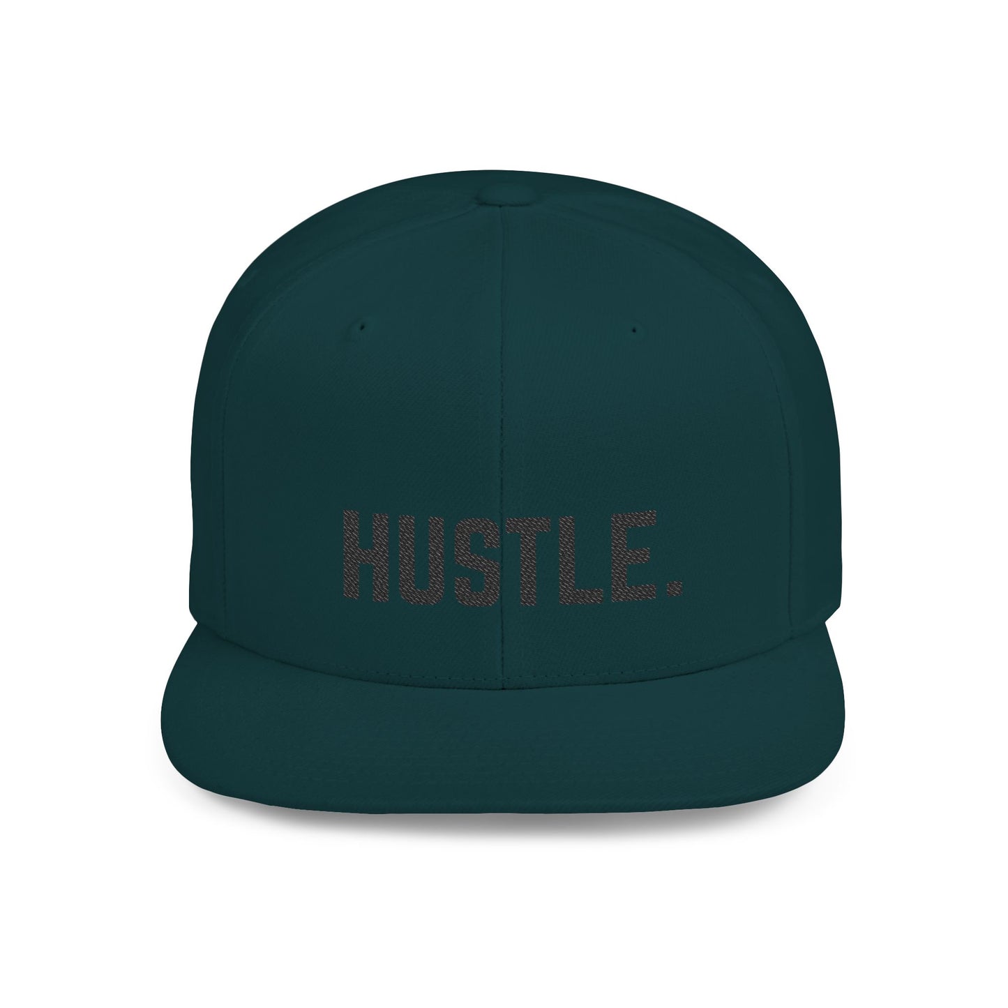 Hustle Flat Bill Snapback Hat