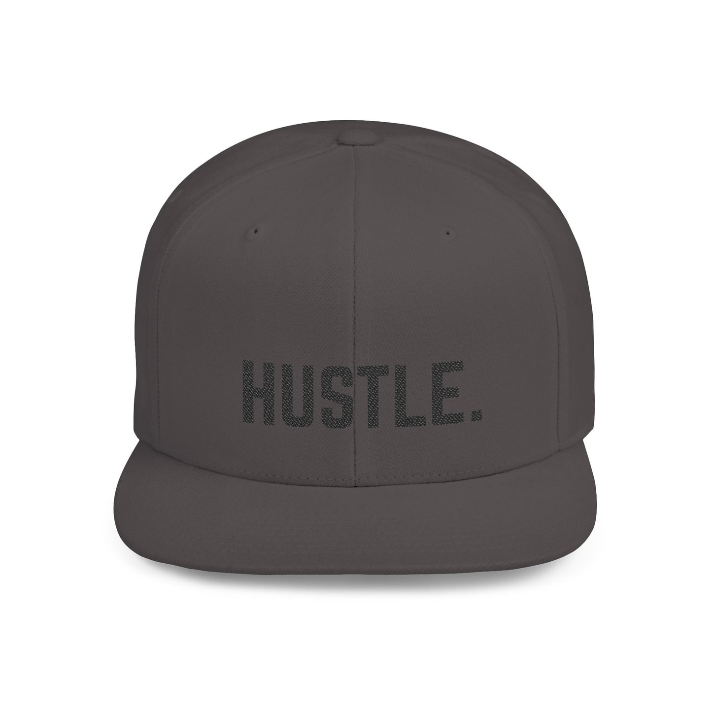 Hustle Flat Bill Snapback Hat