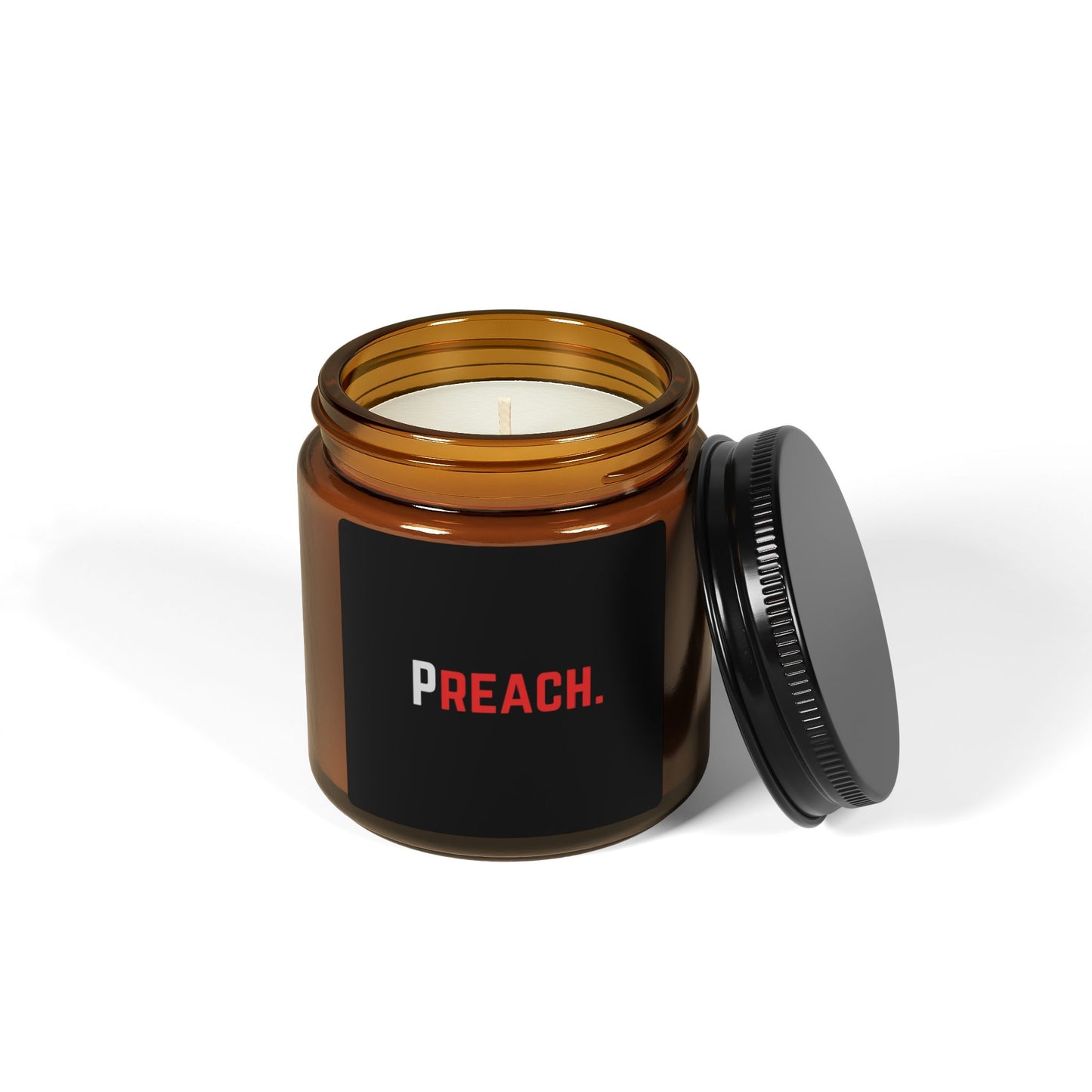 PREACH. Scented Soy Candle in Amber Jar