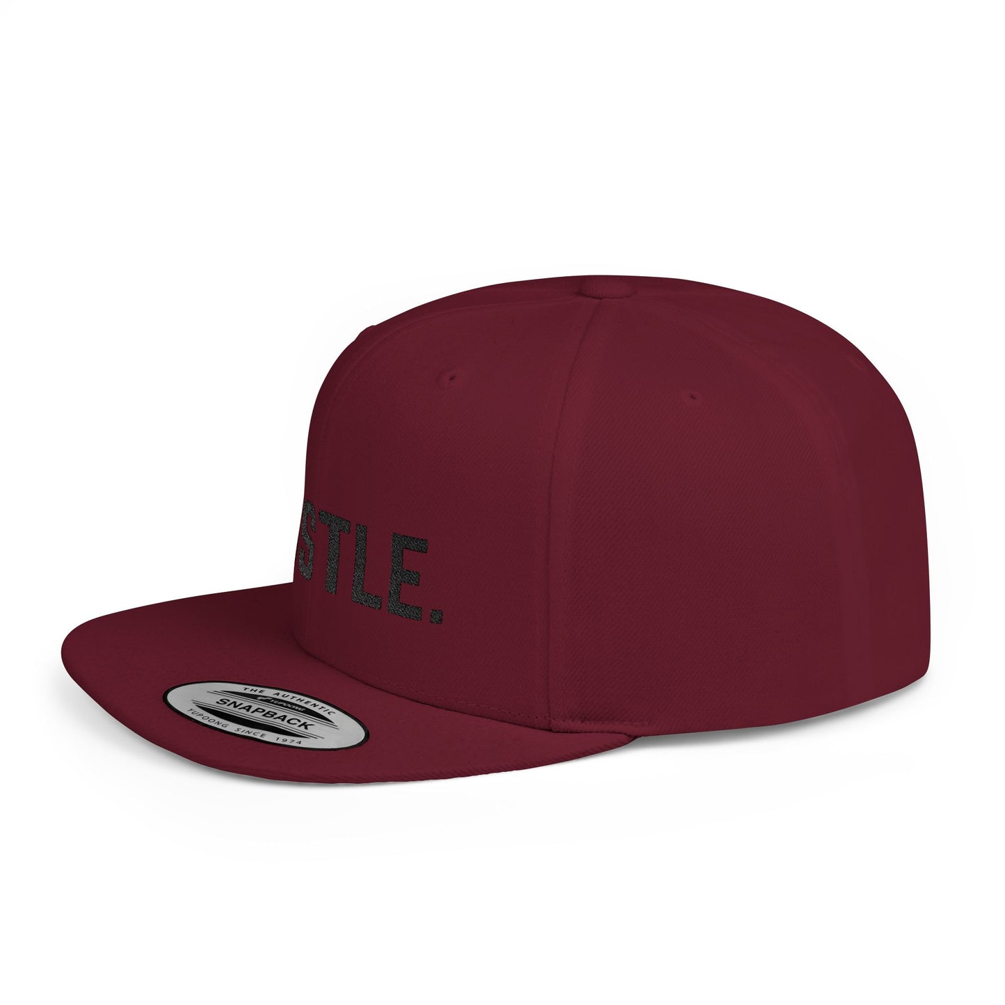 Hustle Flat Bill Snapback Hat