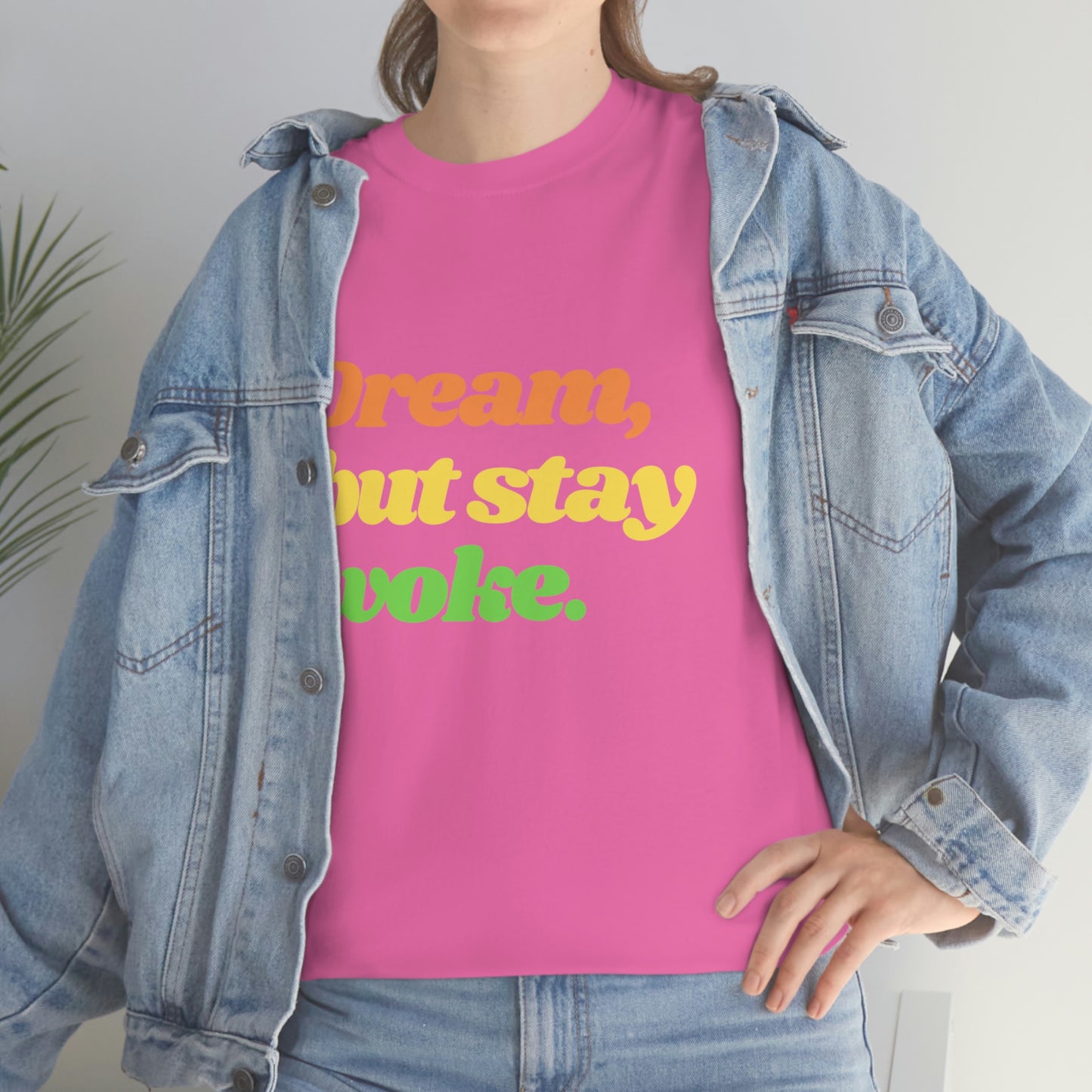 Dream, but stay woke. T-Shirt