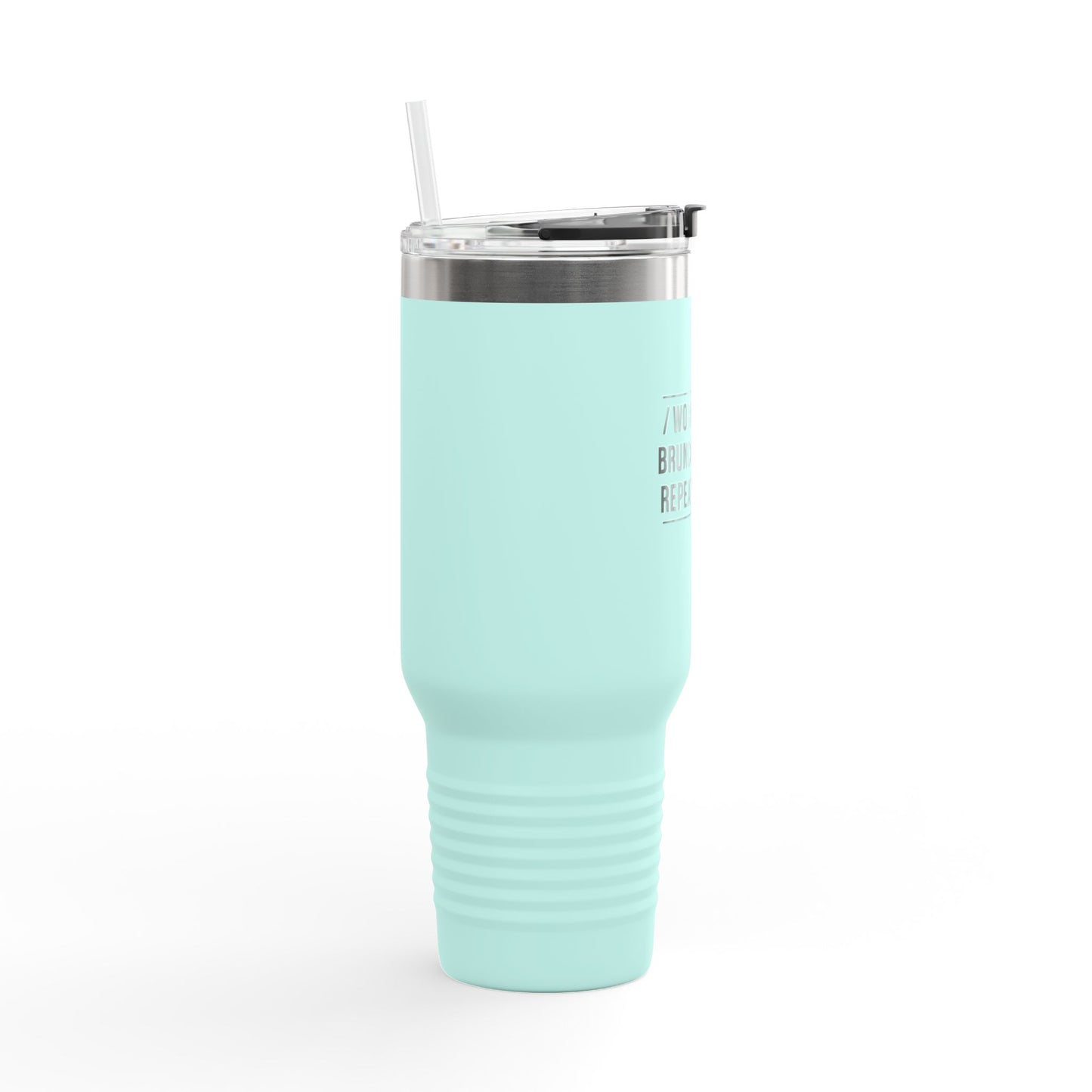 Work Hard / Brunch Harder / Repeat & Sip Stainless Steel Tumbler