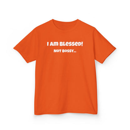 Blessed Not Bossy Kids Tee Shirt
