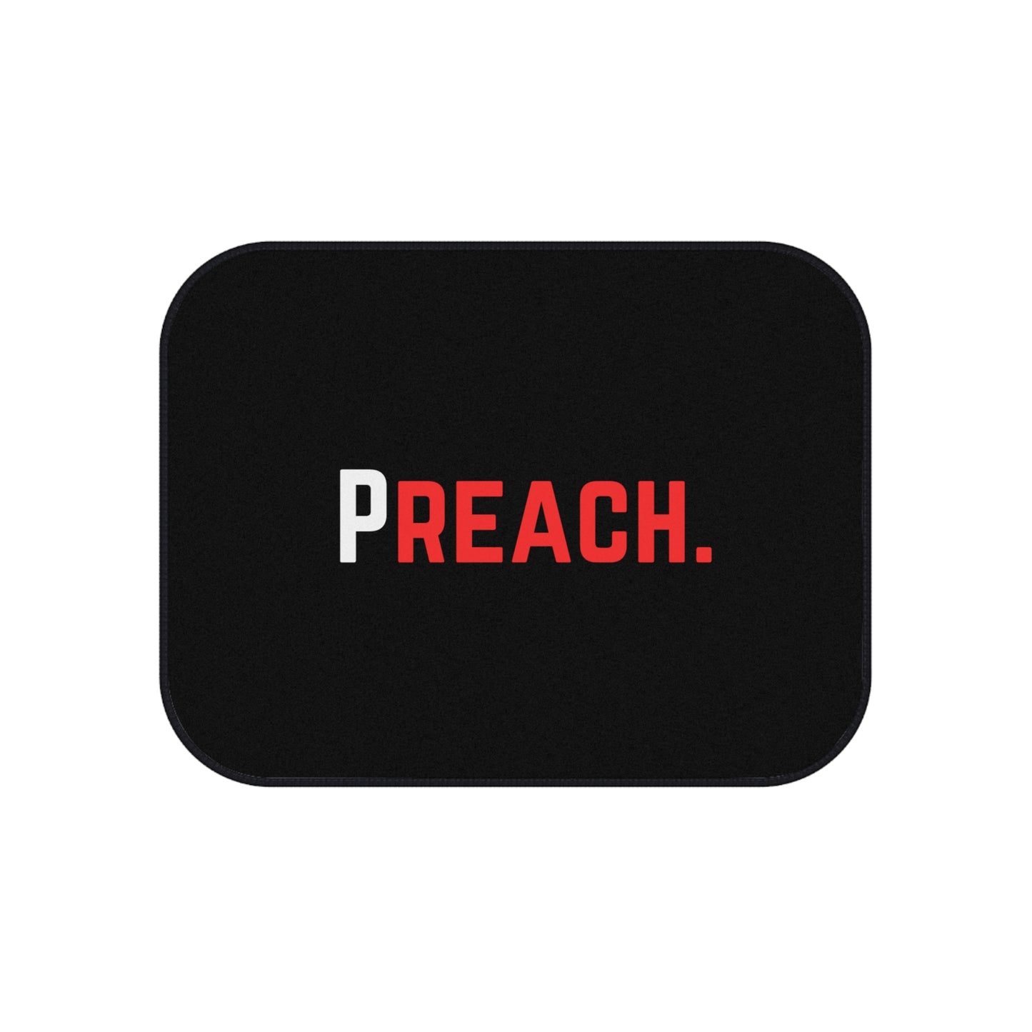 PREACH. Car Mat - Black Rear Floor Mat Set (2-Piece)