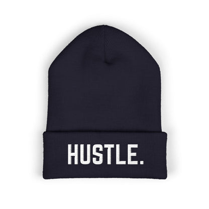HUSTLE.  Embroidered Beanie