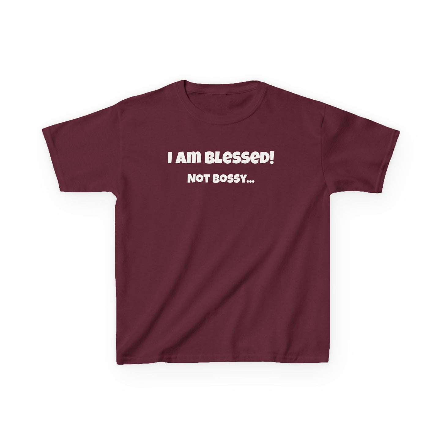 Blessed Not Bossy Kids Tee Shirt