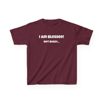 Blessed Not Bossy Kids Tee Shirt