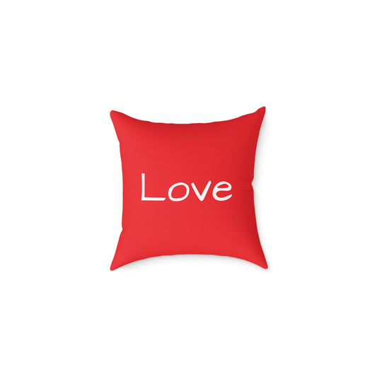 Love Red Throw Pillow